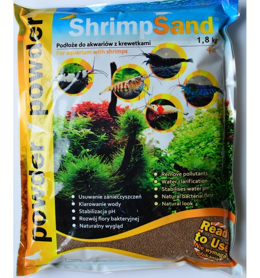 Shrimp Sand 4kg - brązowe podłoże do krewetkarium