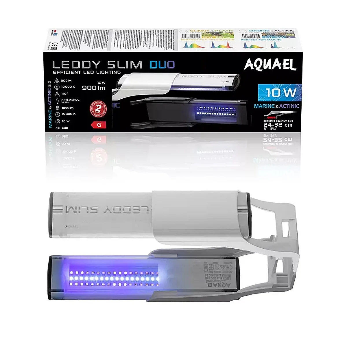 LEDDY SLIM DUO 10W MARINE&ACTINIC biały - oświetlenie LED