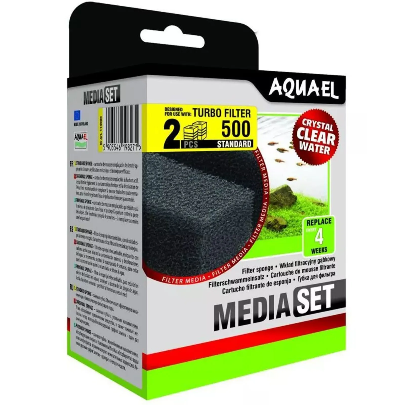 Turbo 500 Sponge - gąbki zapasowe do filtra 2 sztuki