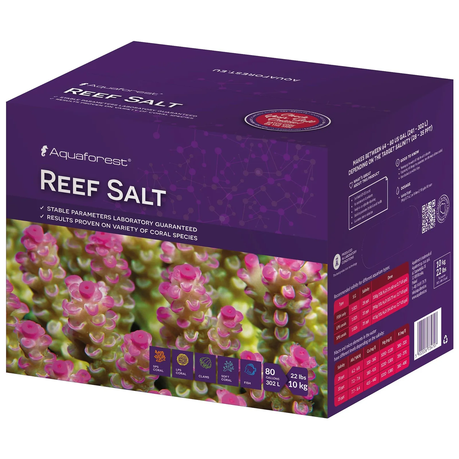 Aquaforest Reef Salt 10kg Box - sól akwarystyka morska