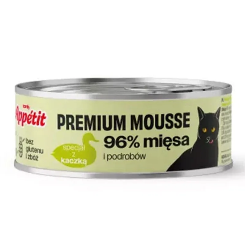 Comfy Appetit Premium Mousse Kaczka 85g – mokra karma dla dorosłych kotów