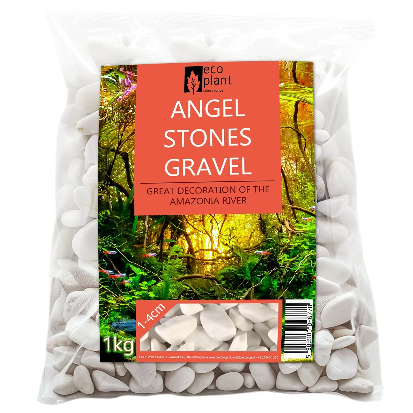 Angel Stones 1kg - białe kamienie otoczak 10-40mm
