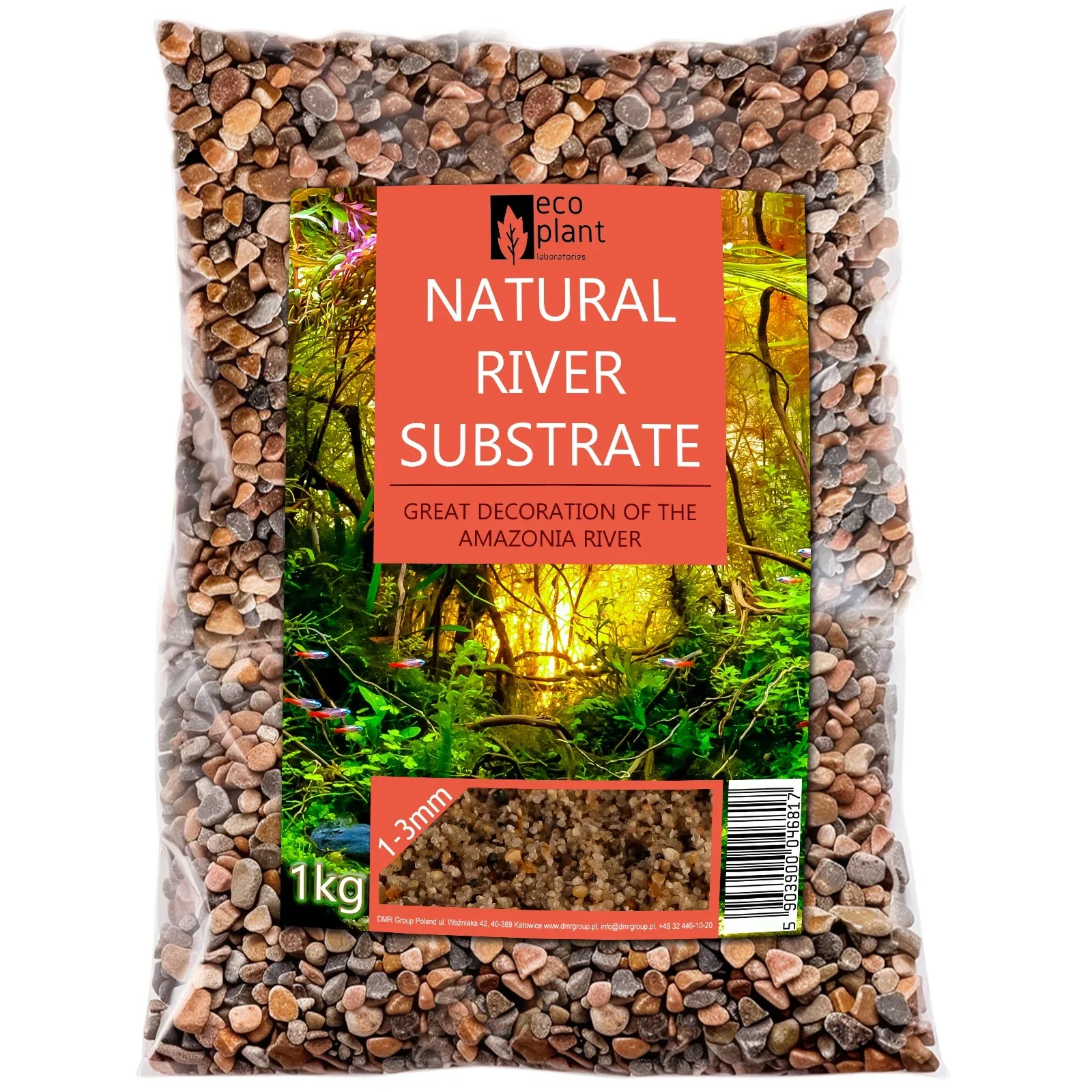 Natural River 1kg - żwir rzeczny 1-3mm
