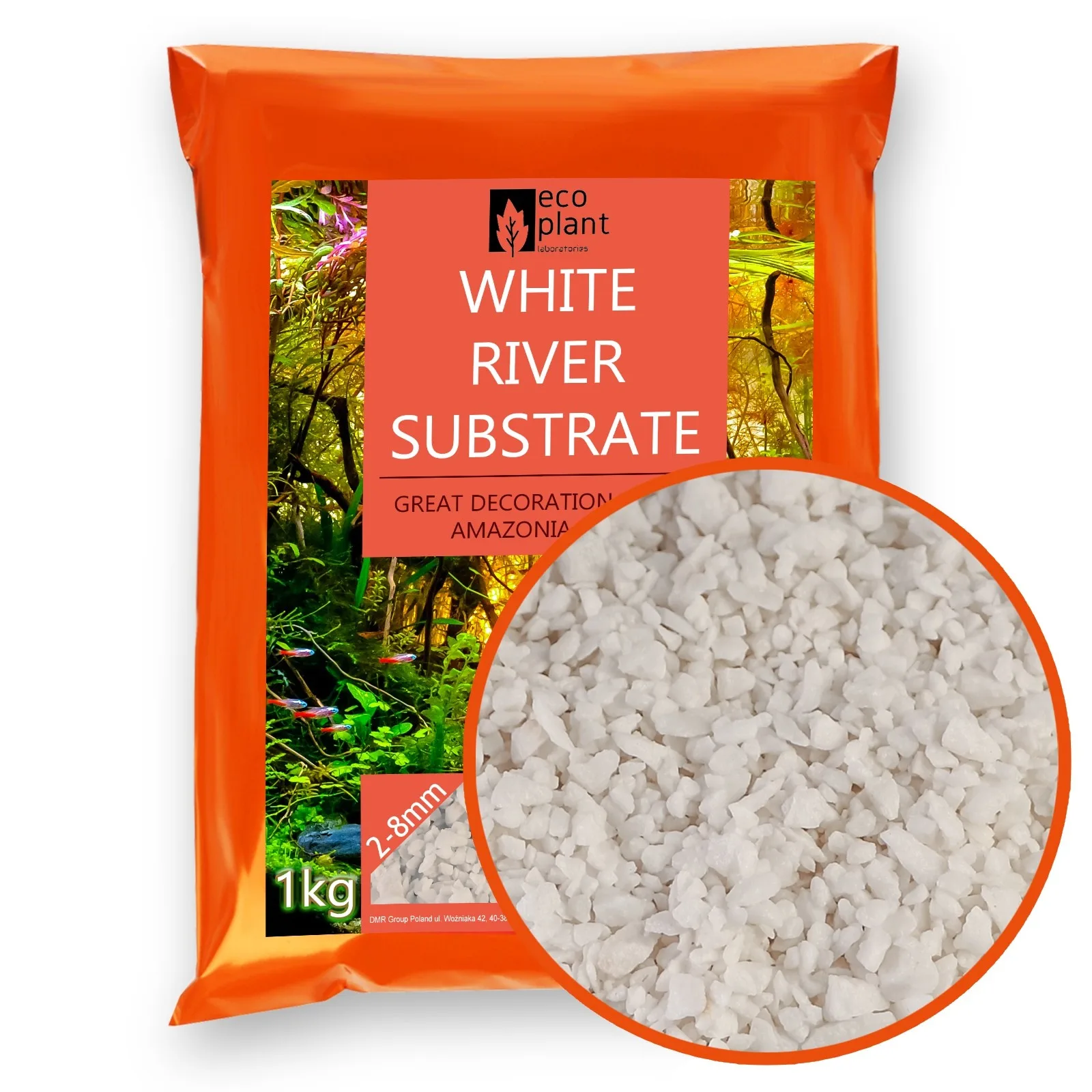 White River 1kg - żwirek biały naturalny 2-8mm