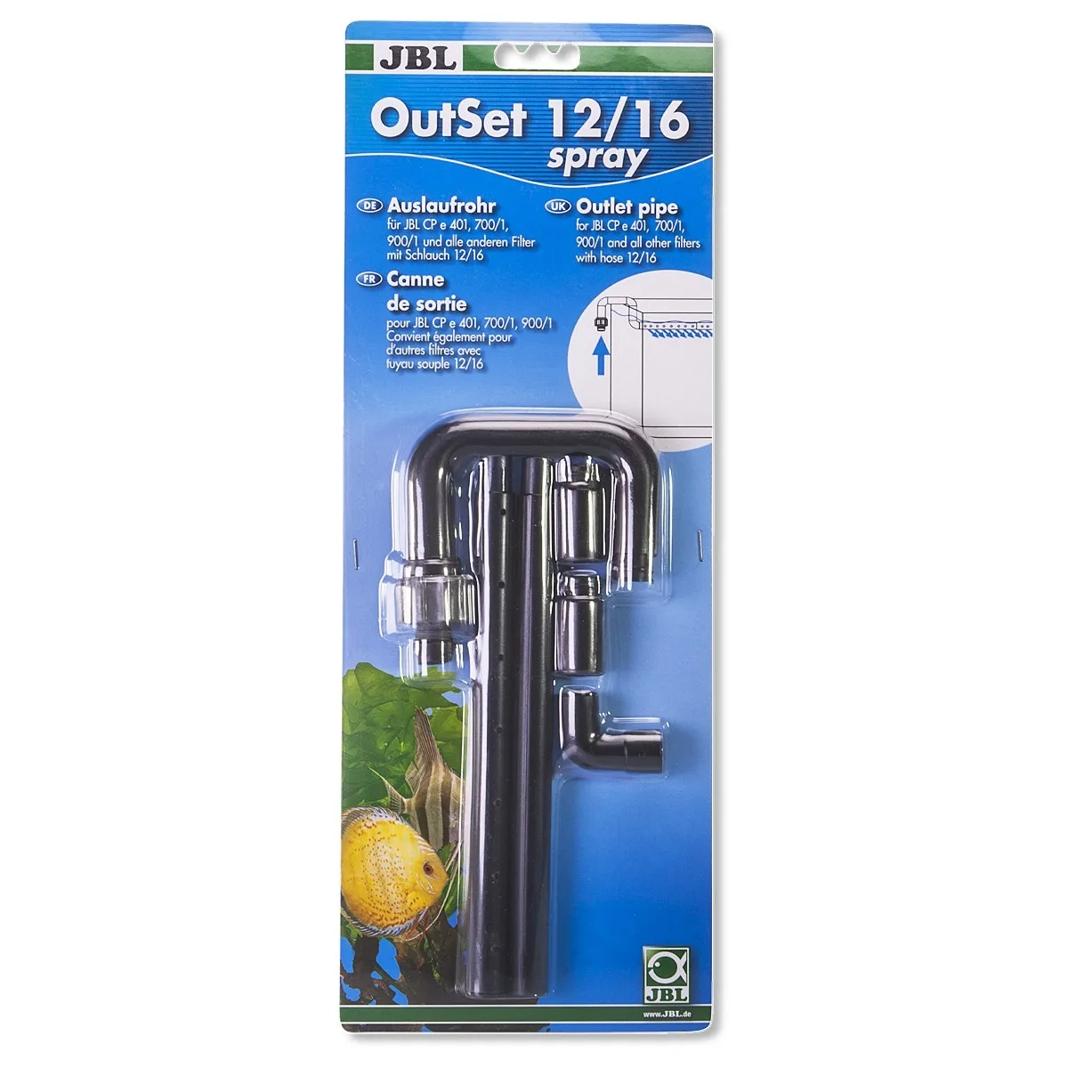 OutSet 16/22 spray - wylot wody z deszczownicą