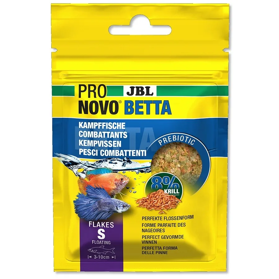 Pronovo Betta Flakes S 20ml - pokarm dla bojowników w płatkach