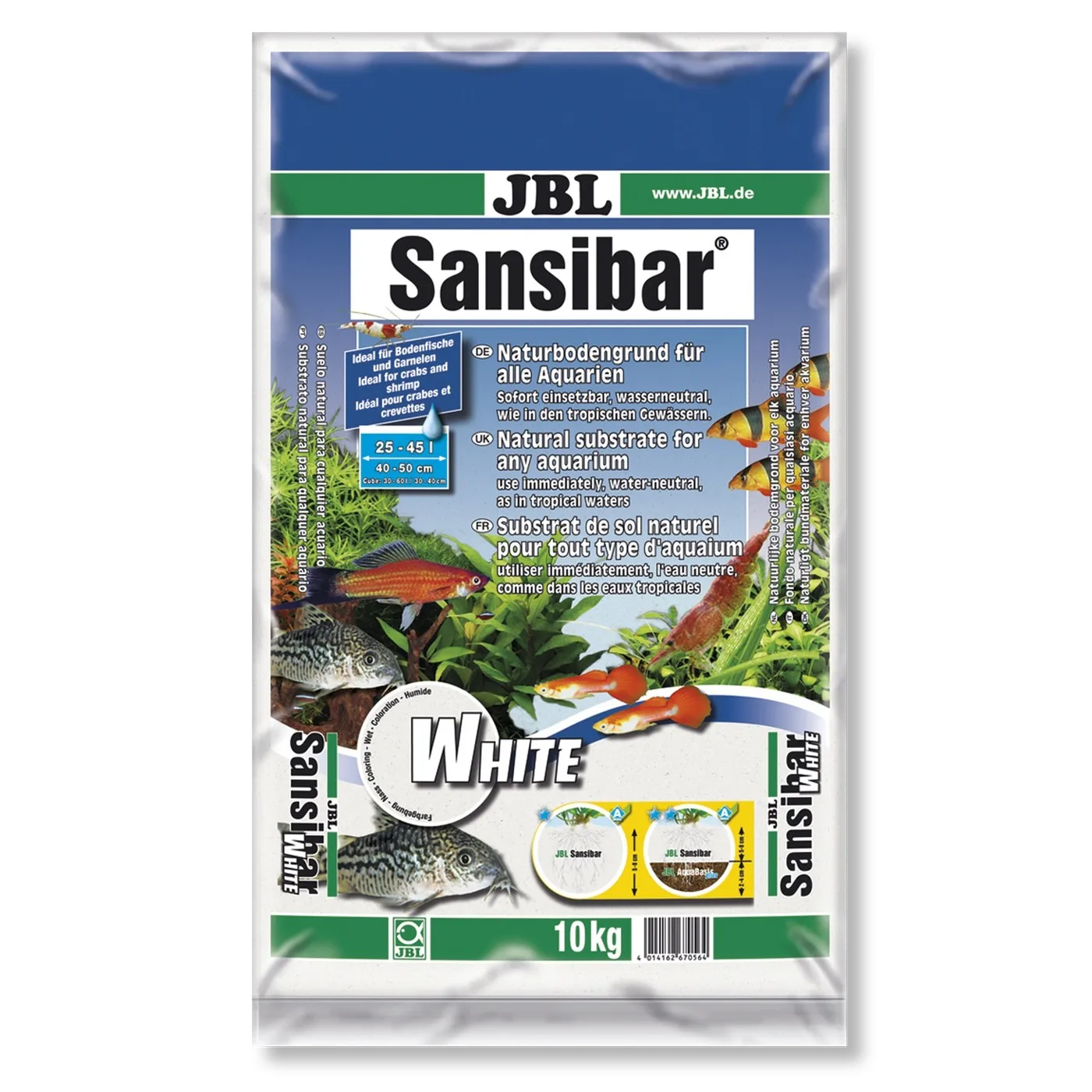 Sansibar White 10kg - drobne białe podłoże