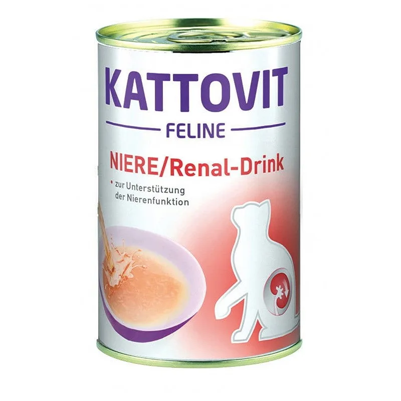 Kattovit Drink Renal Chicken 135ml - zupka z kurczakiem dla kotów chorych na nerki