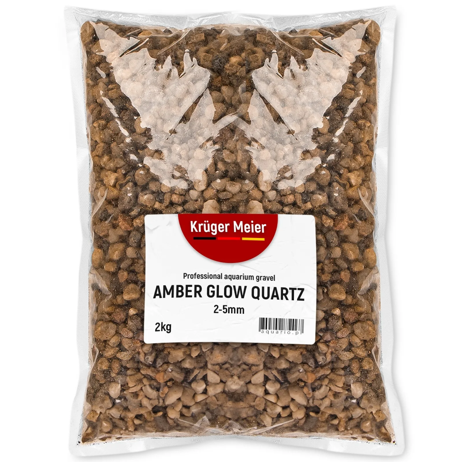 Amber Glow Quartz 2-5 mm - Żwirek do akwarium 2kg