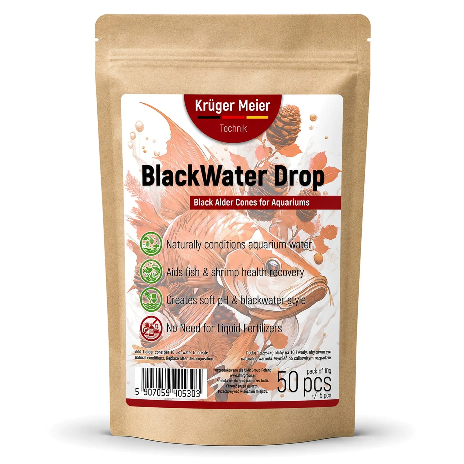 BlackWater Drop 10g - szyszki olchy czarnej 50 sztuk
