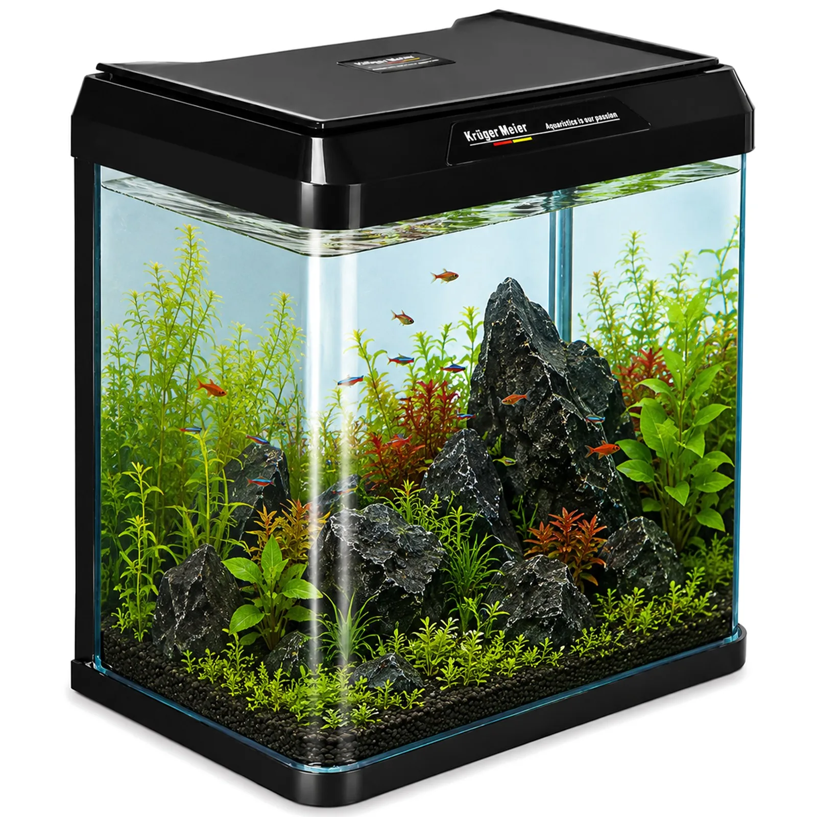 Kruger Meier Como Aquarium 7l - akwarium zestaw czarny