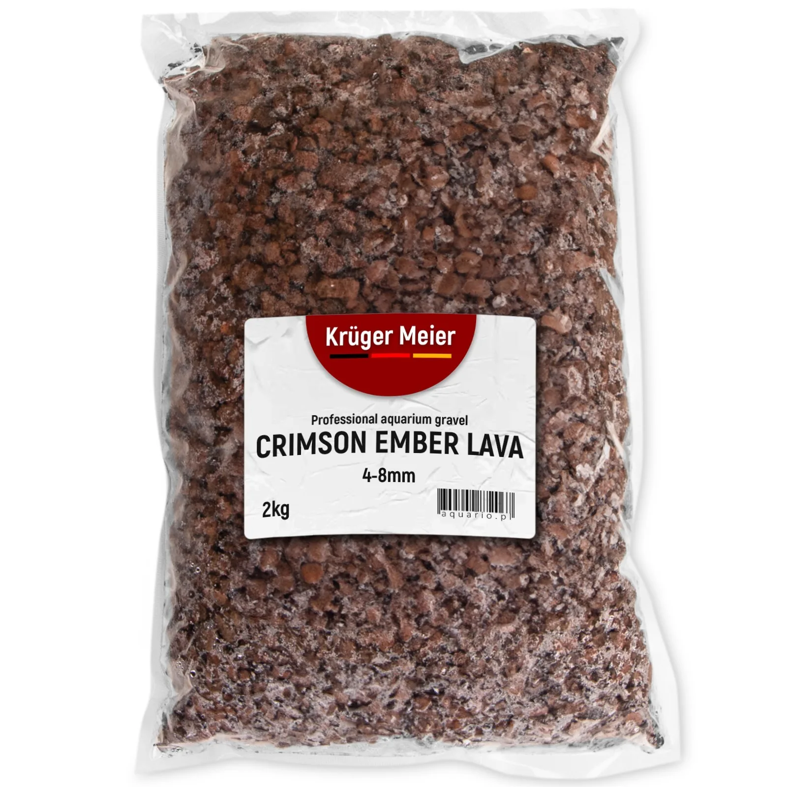 Crimson Ember Lava 4–8 mm – Lawowe podłoże filtracyjne 2 kg
