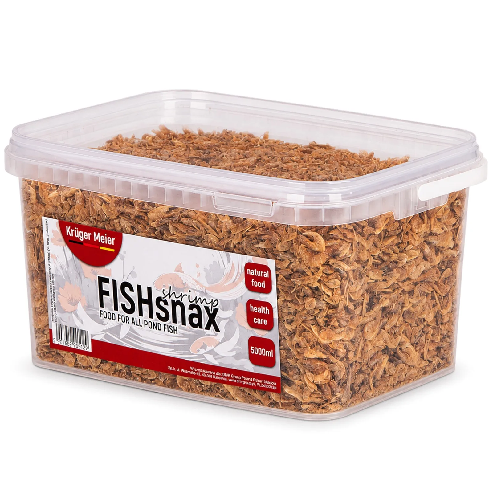 Kruger Meier FISHsnax Shrimps 5000ml - krewetki pokarm dla karpi koi