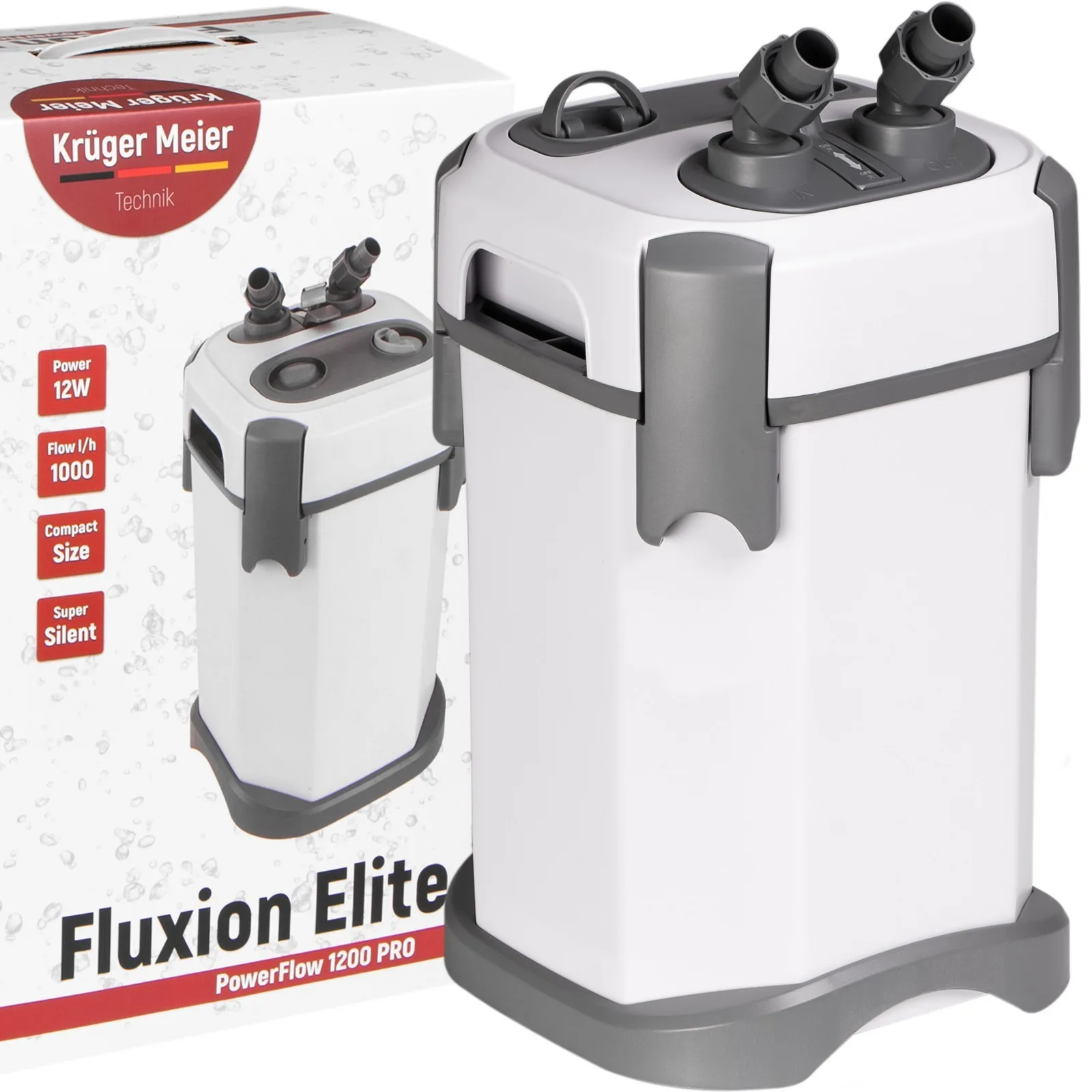 Fluxion Elite 1200 PRO - filtr zewnętrzny do akwarium 100 - 250 litrów