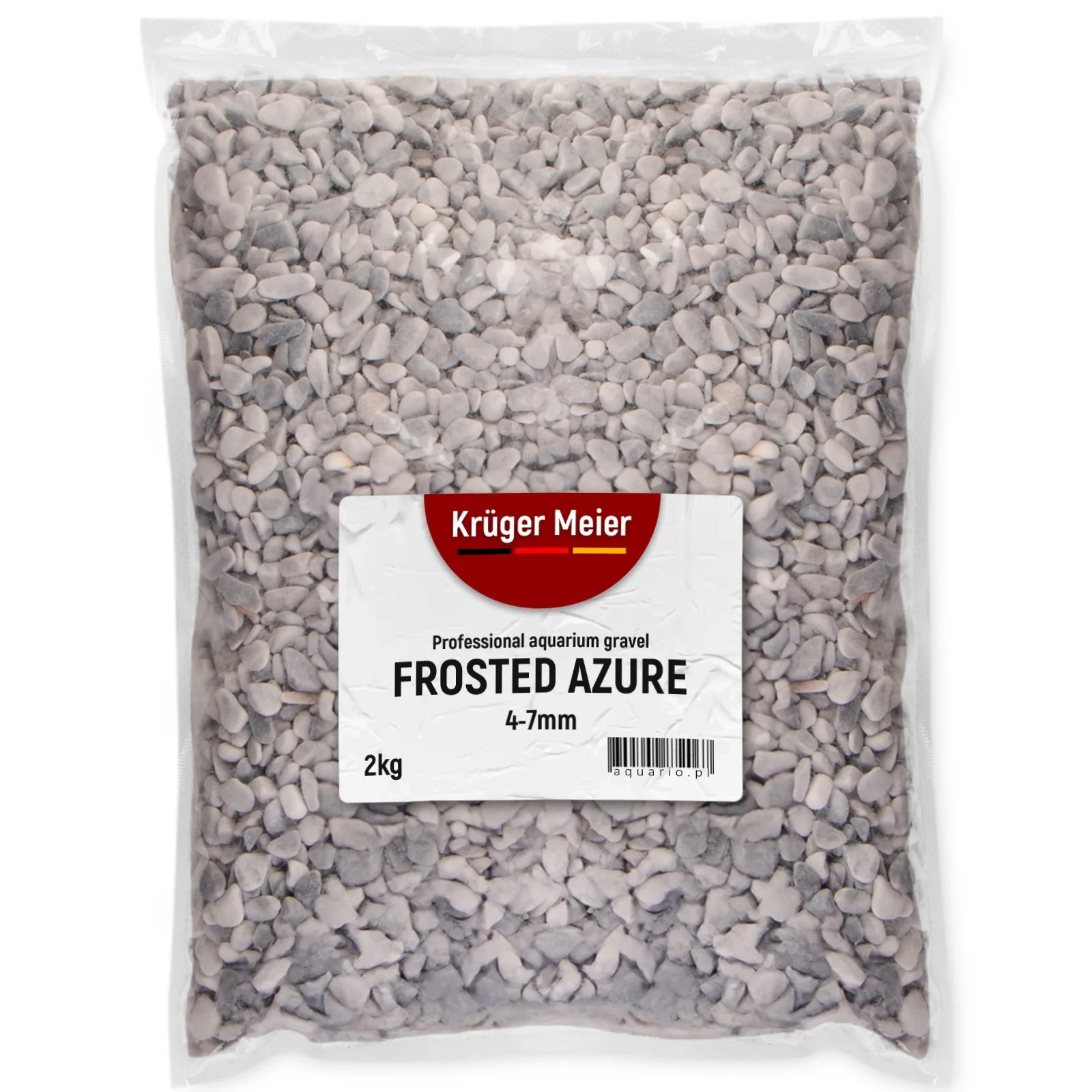 Frosted Azure 4–7 mm – Żwirek akwarystyczny 2 kg