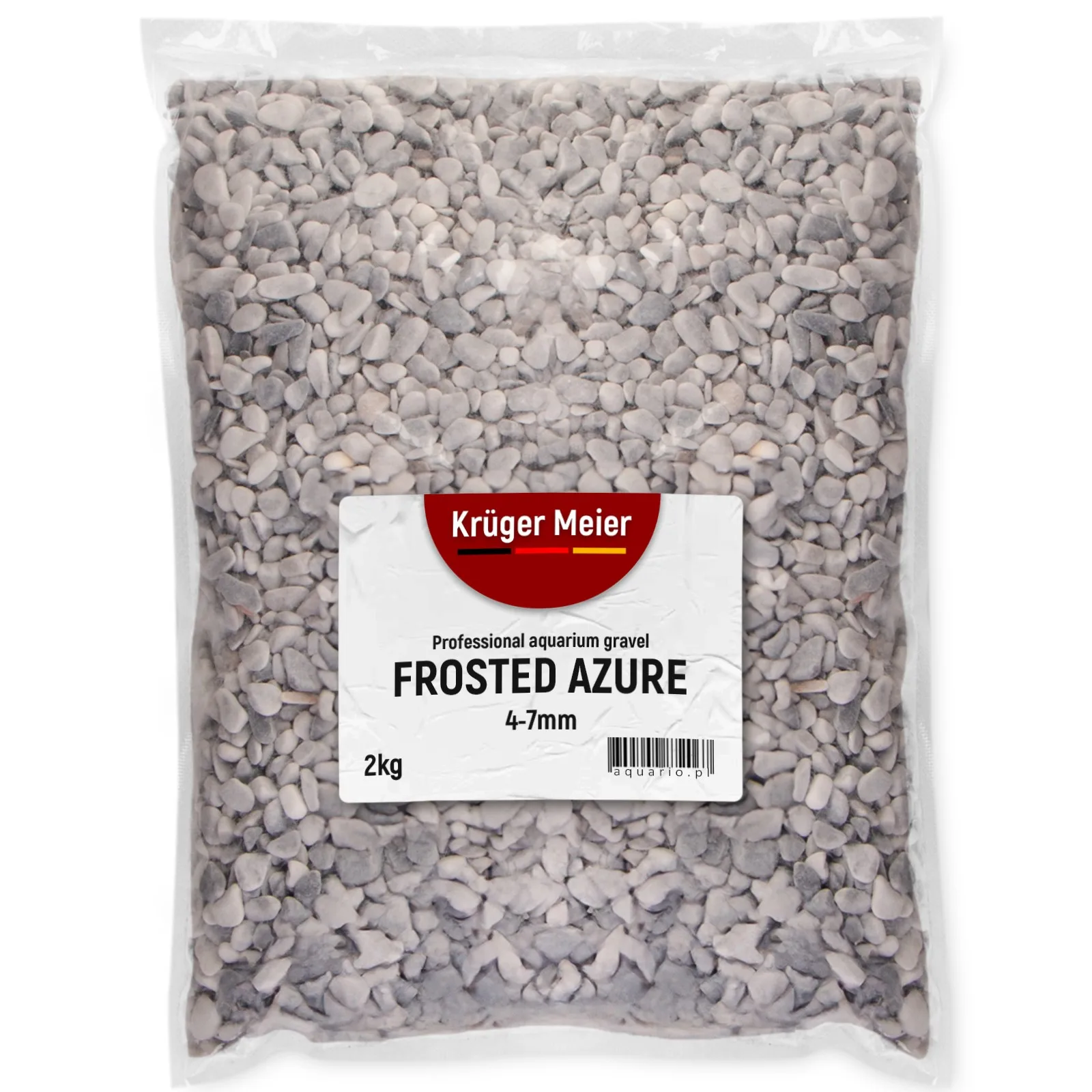Kruger Meier Frosted Azure 4–7 mm – Żwirek akwarystyczny 2 kg
