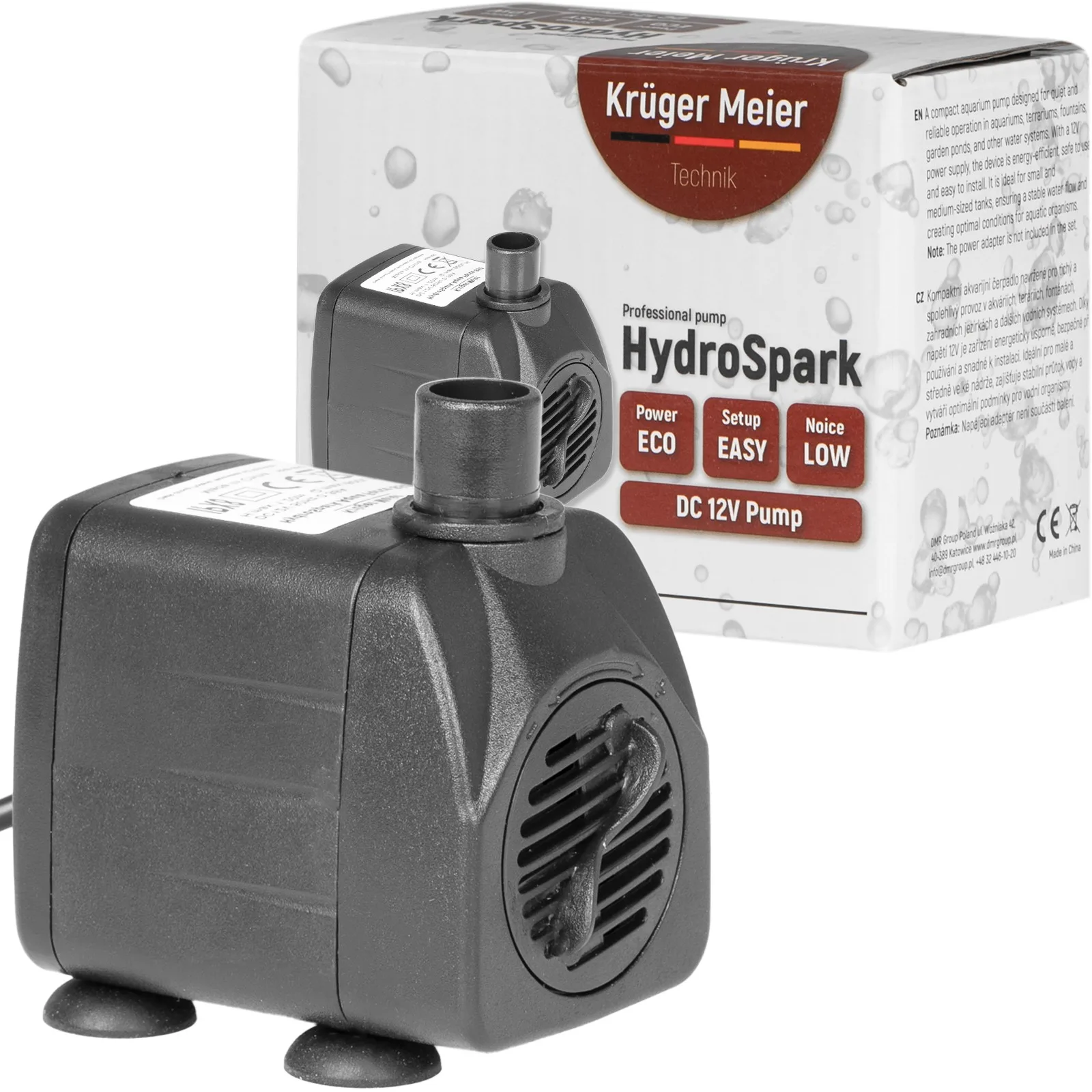 Kruger Meier HydroSpark 850 - pompa wody 650l/h na 12V