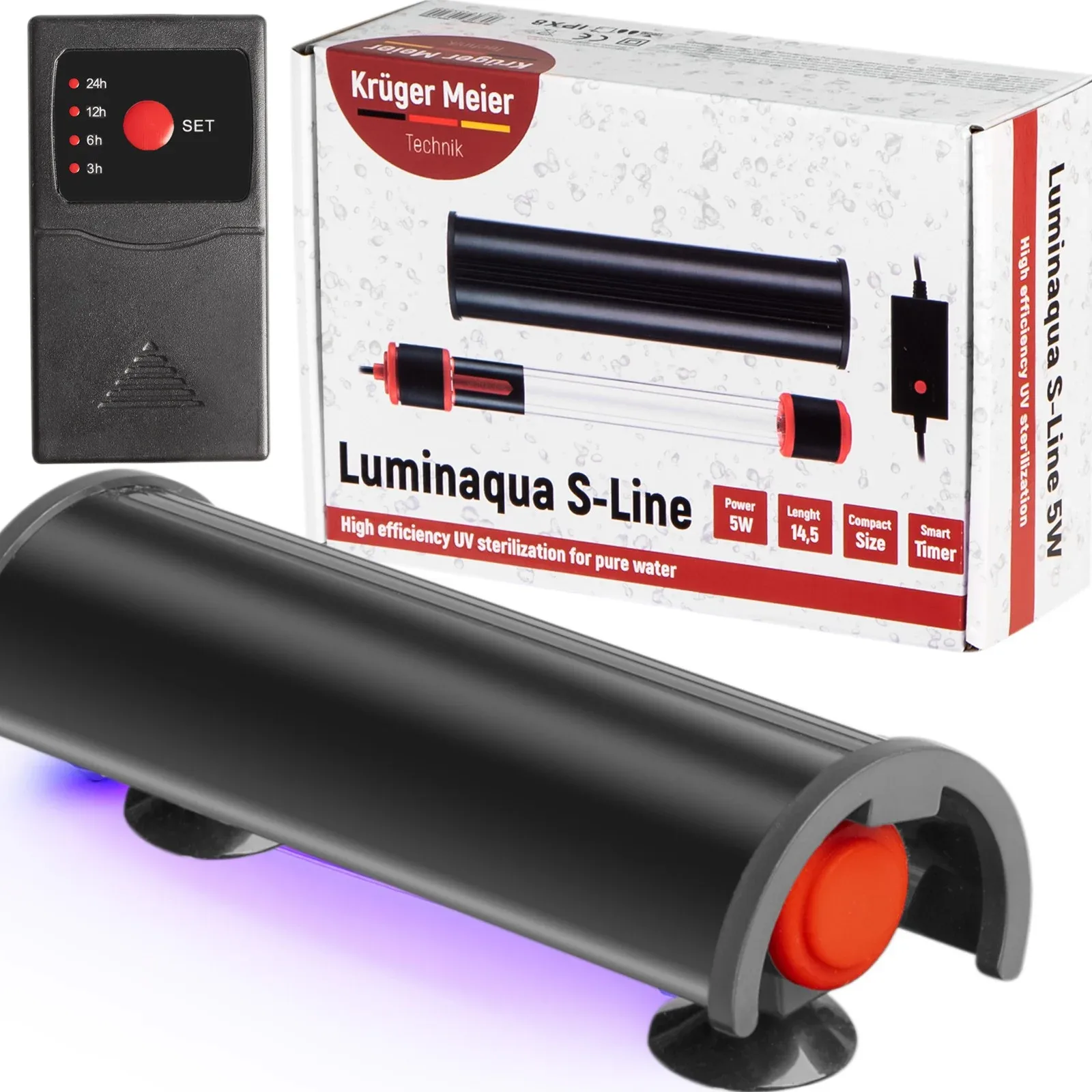 Luminaqua S-Line 5W - sterylizator UV z programatorem czasowym