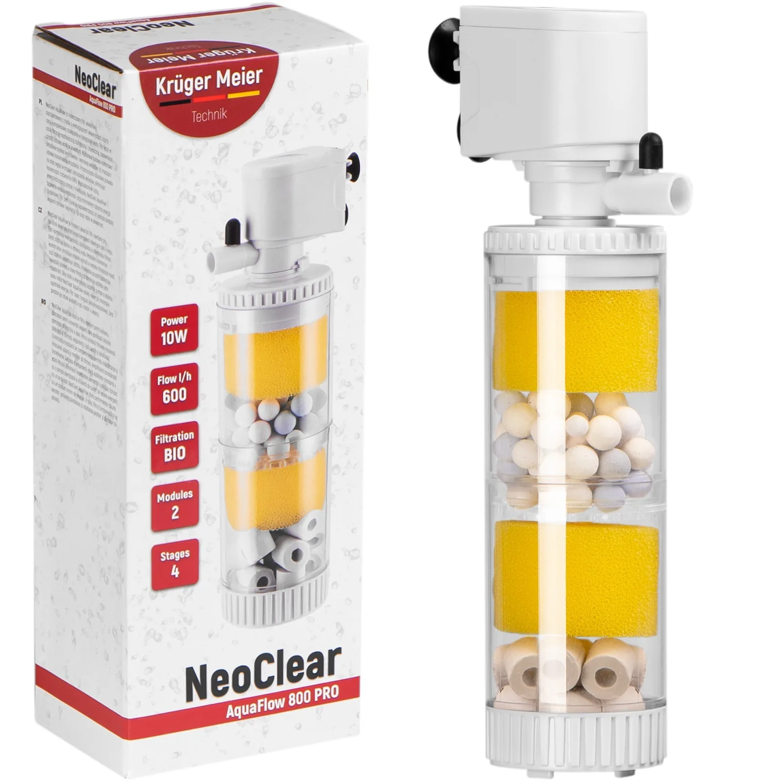 NeoClear 800 - filtr wewnętrzny do akwarium 40l - 80l