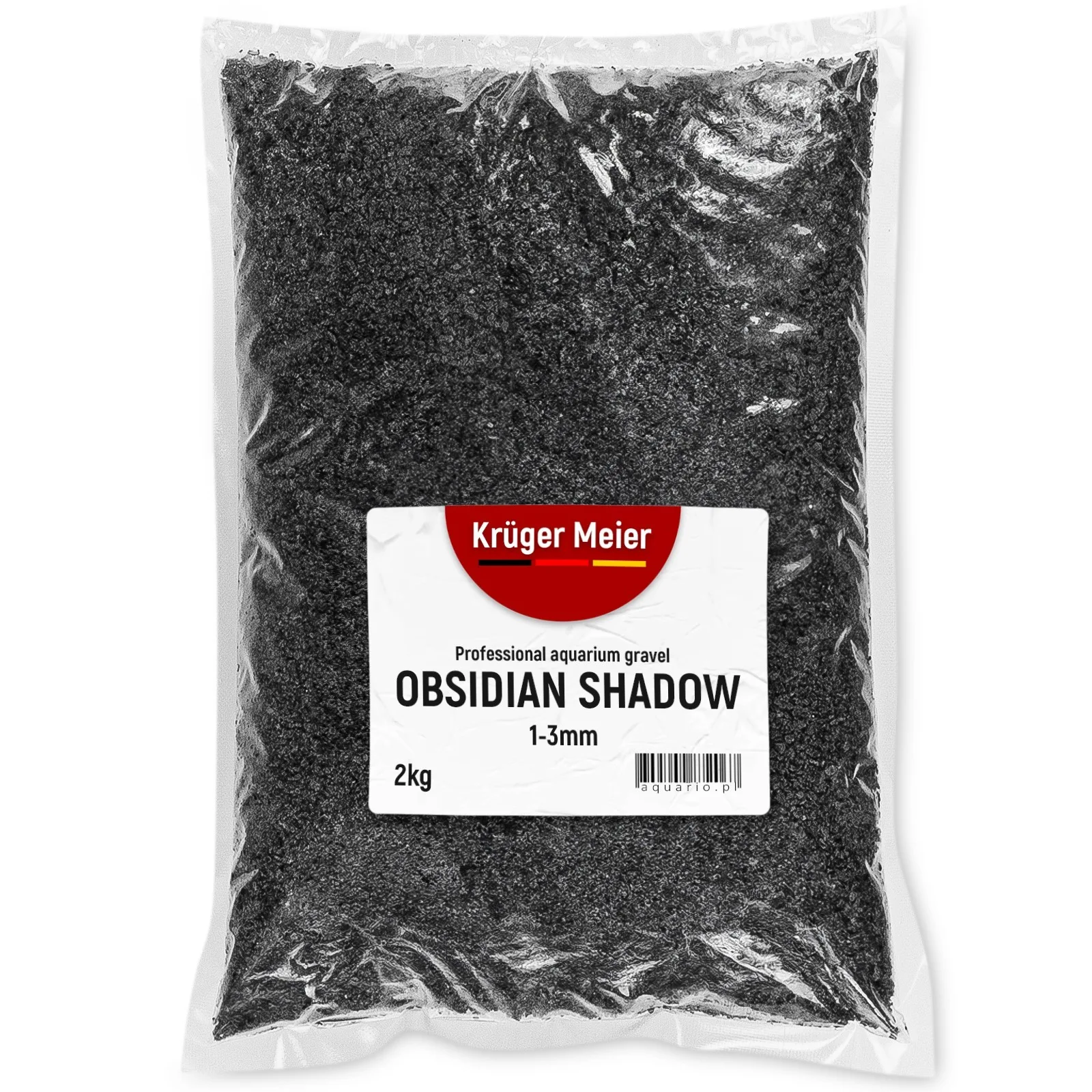 Obsidian Shadow 1–3 mm – Żwirek akwarystyczny 2 kg