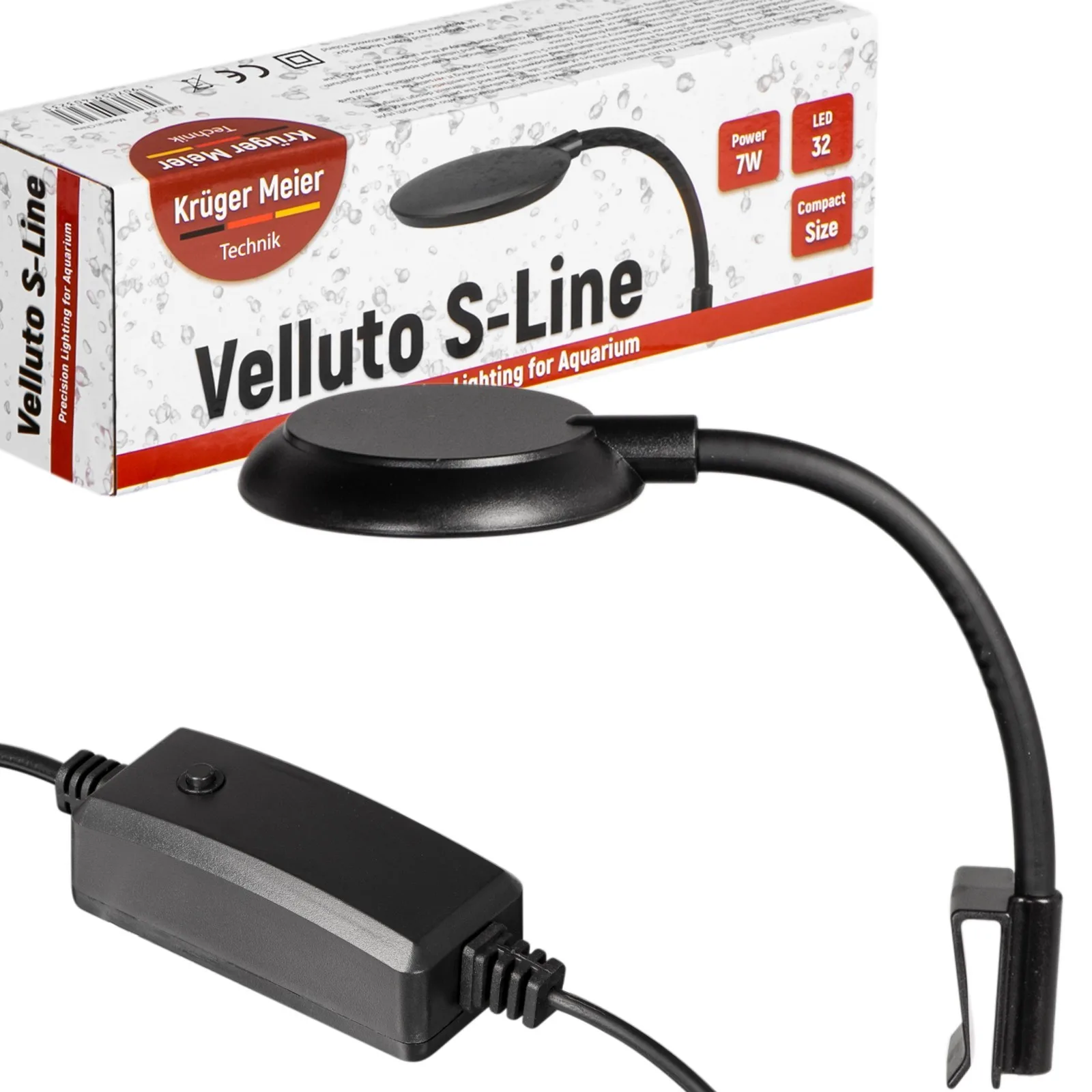 Velluto S-Line Black - lampa LED do akwarium 10l - 40l