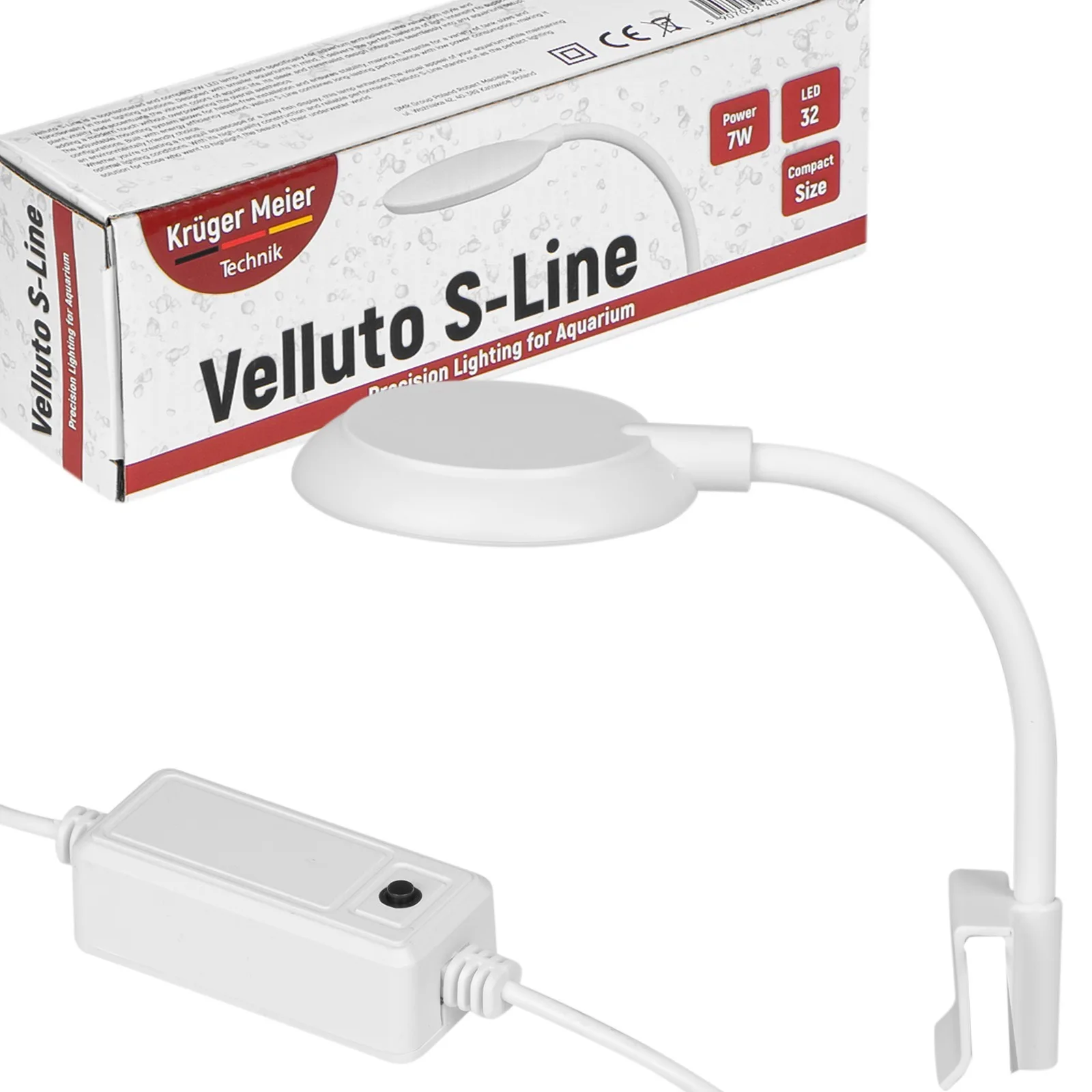 Velluto S-Line - lampa LED do akwarium 10l - 40l