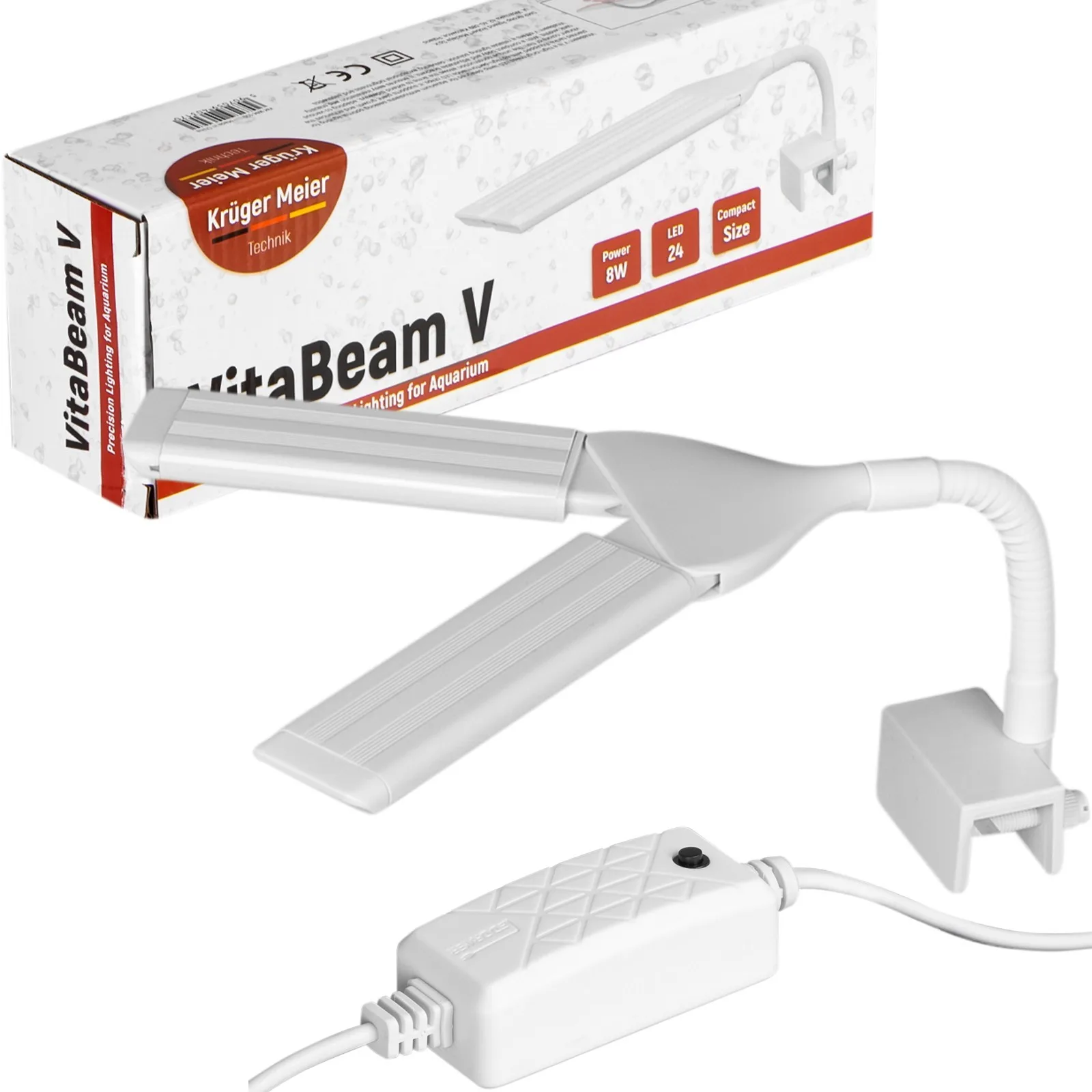 VitaBeam V - lampa LED 8W do akwarium 10l - 40l