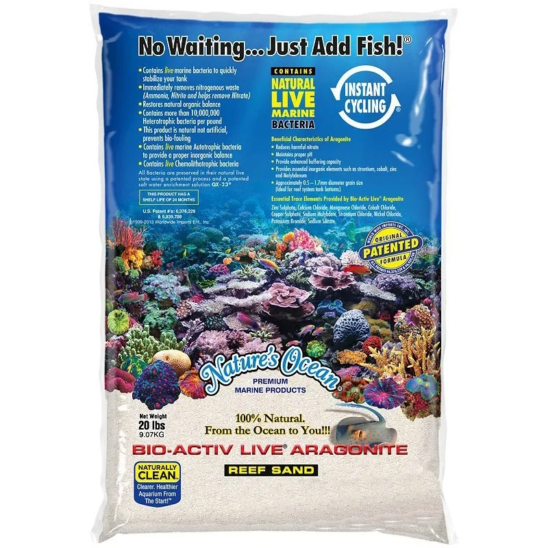 Nature’s Ocean Bio-Activ Live Sand 0,5–1,7 mm 9kg – Naturalny piasek morski z bakteriami