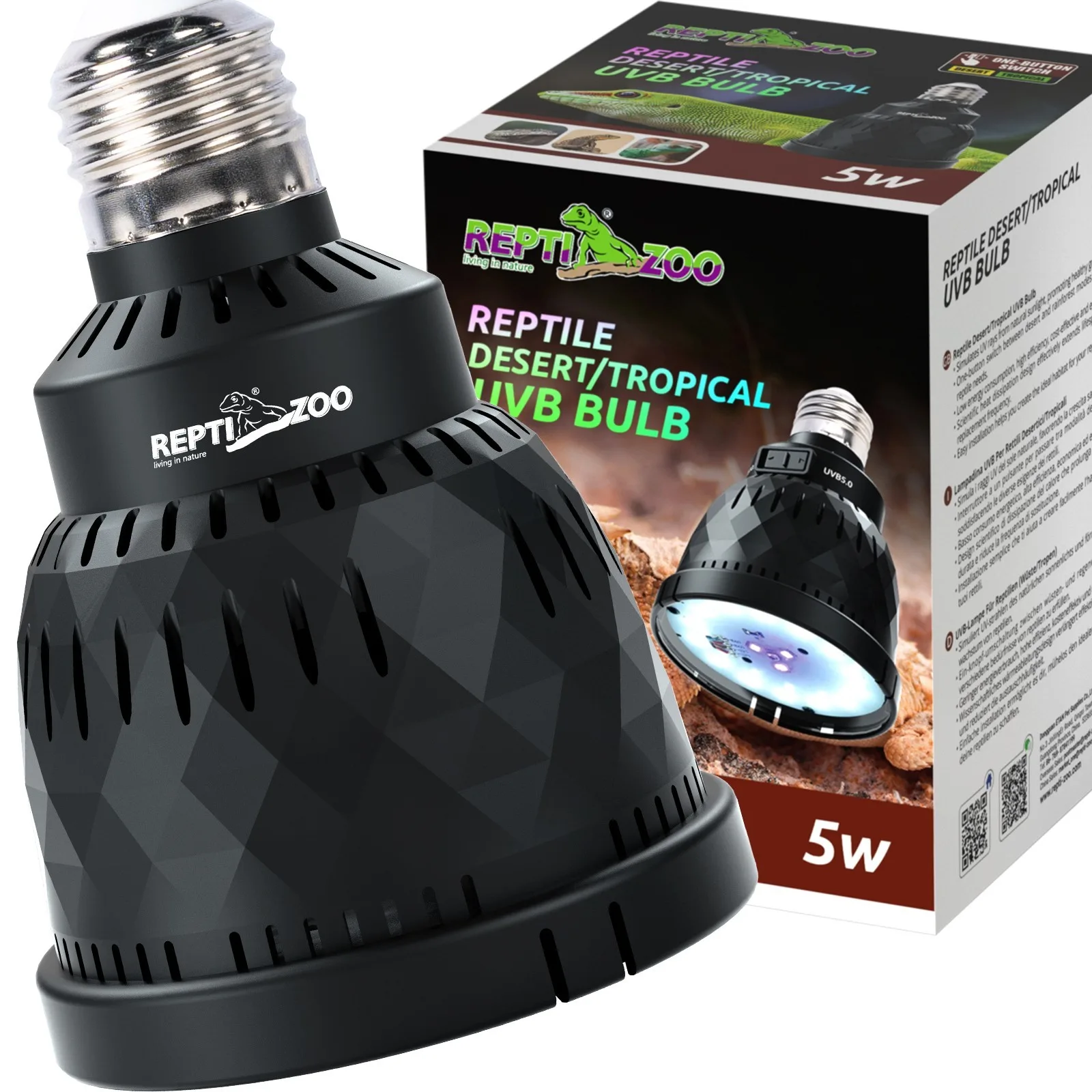 Desert and Tropical LED UVB - żarówka LED UVB do terrarium