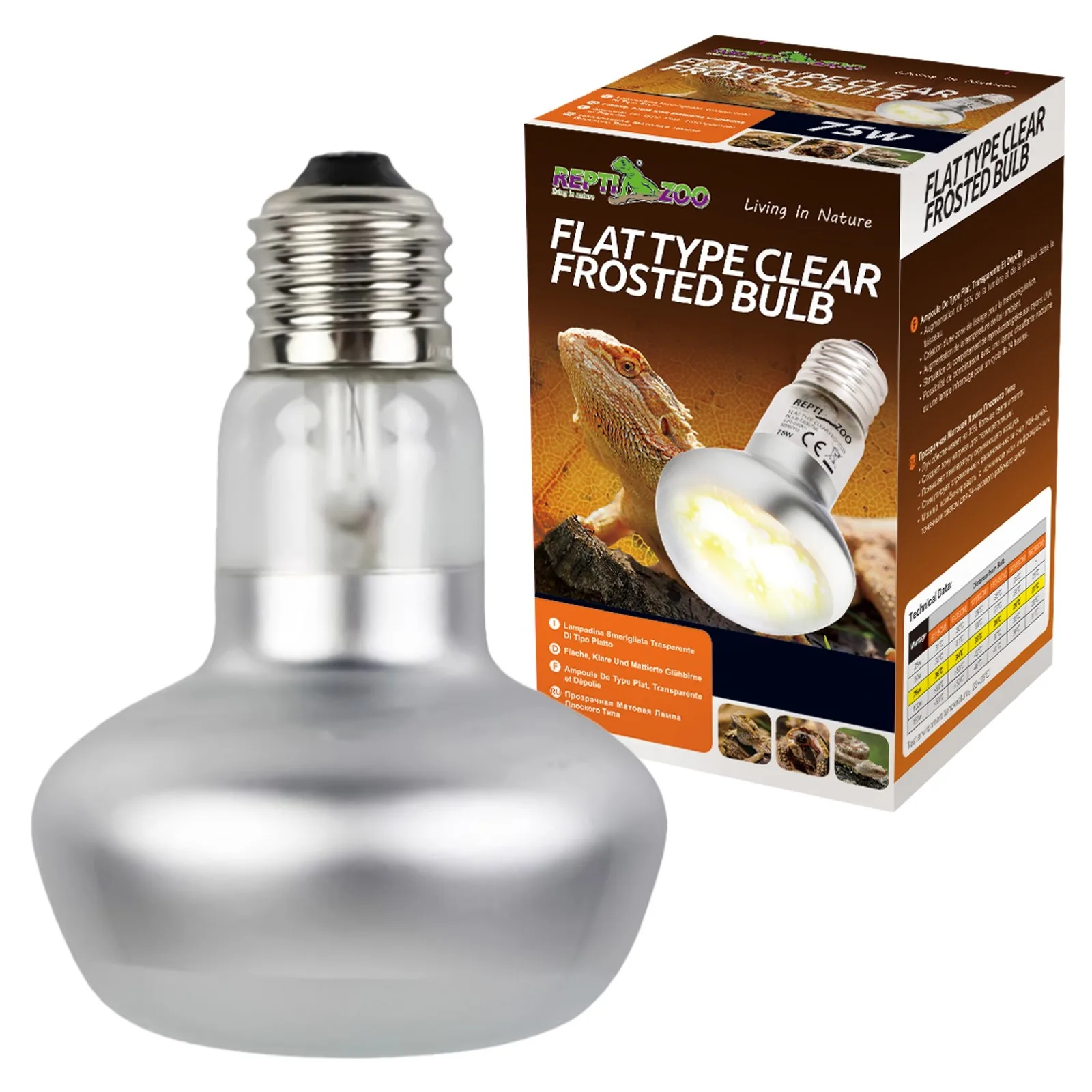 Flat Type Heating Bulb 75W - żarówka grzewcza płaska