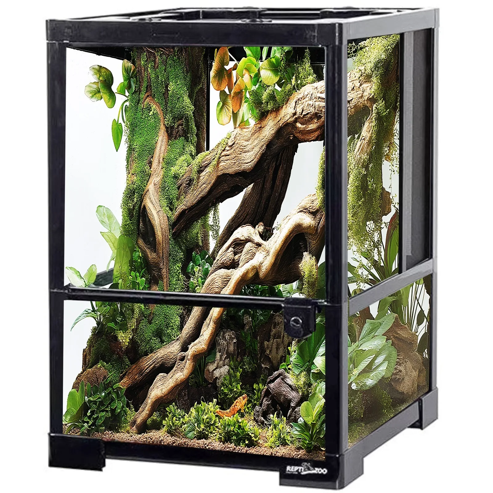 Glass Terrarium 30x30x45cm - szklane terrarium z metalową siatką