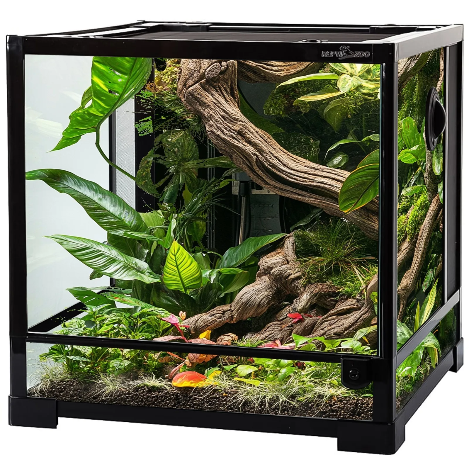 Glass Terrarium 45x45x45cm - szklane terrarium z metalową siatką