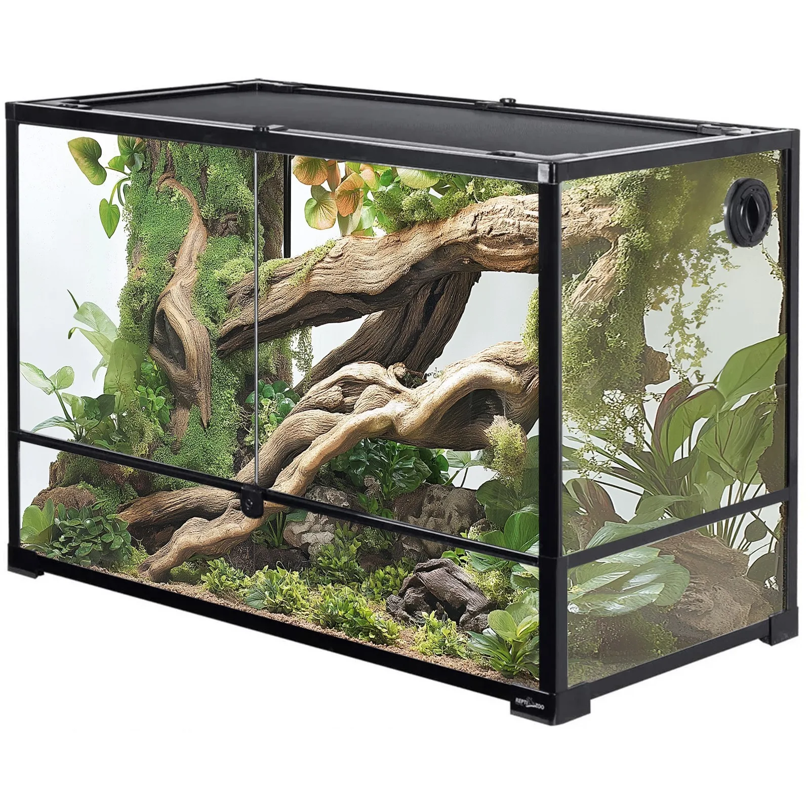 Glass Terrarium 90x45x60cm - szklane terrarium z metalową siatką