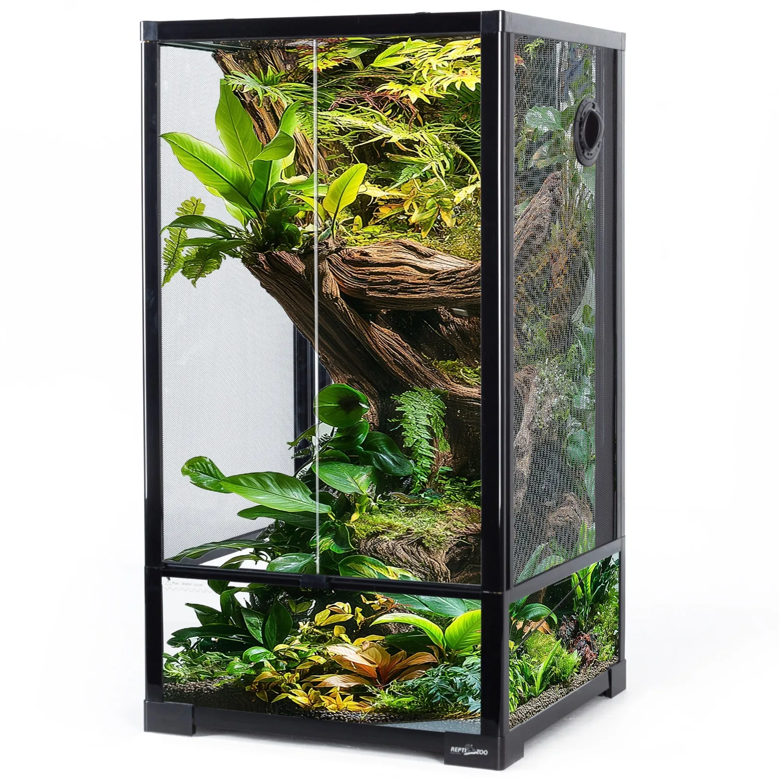 Glass Terrarium NET 40x40x75cm - szklane terrarium z metalową siatką