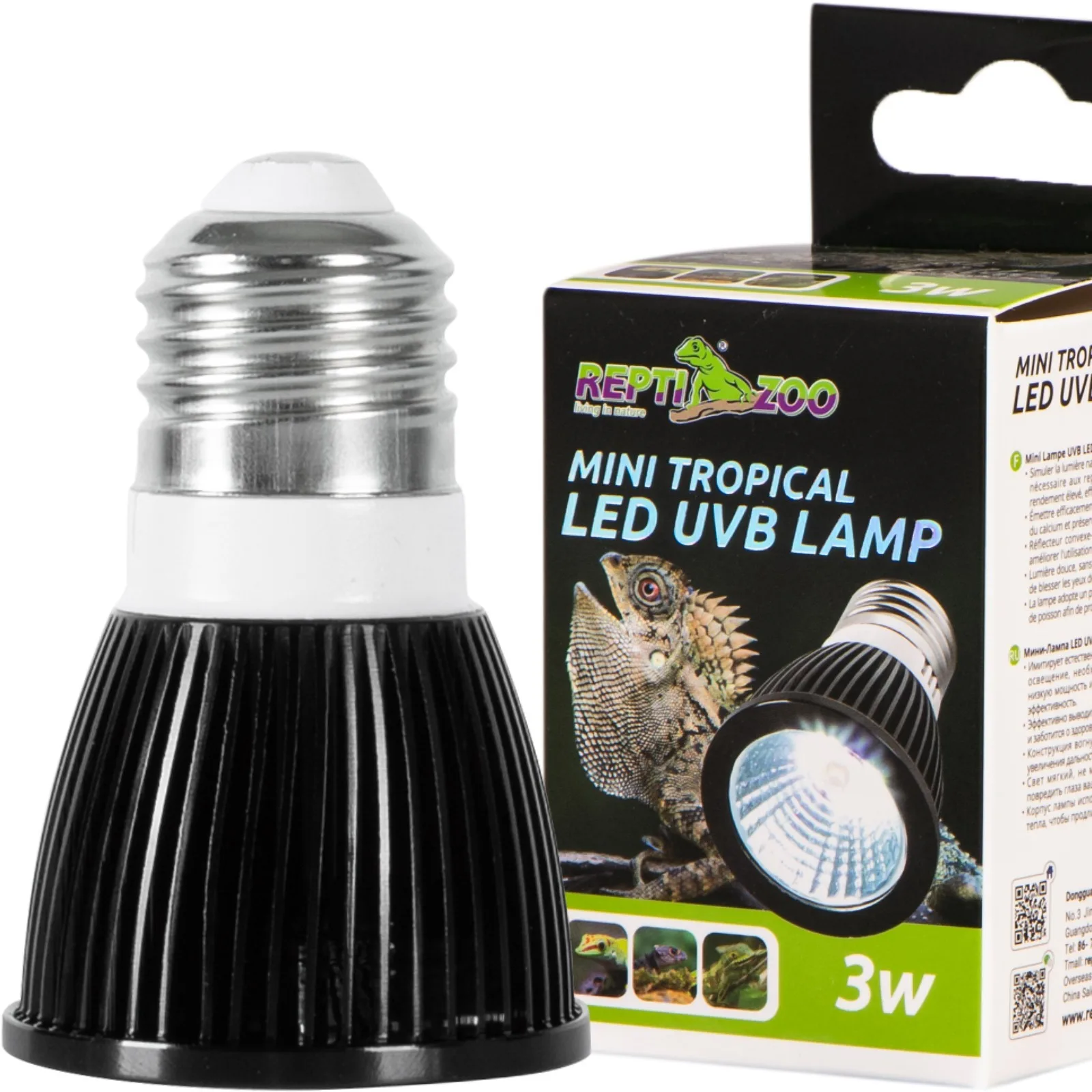 LED UVB Lamp Tropical - żarówka LED UVB 5.0 tropikalna
