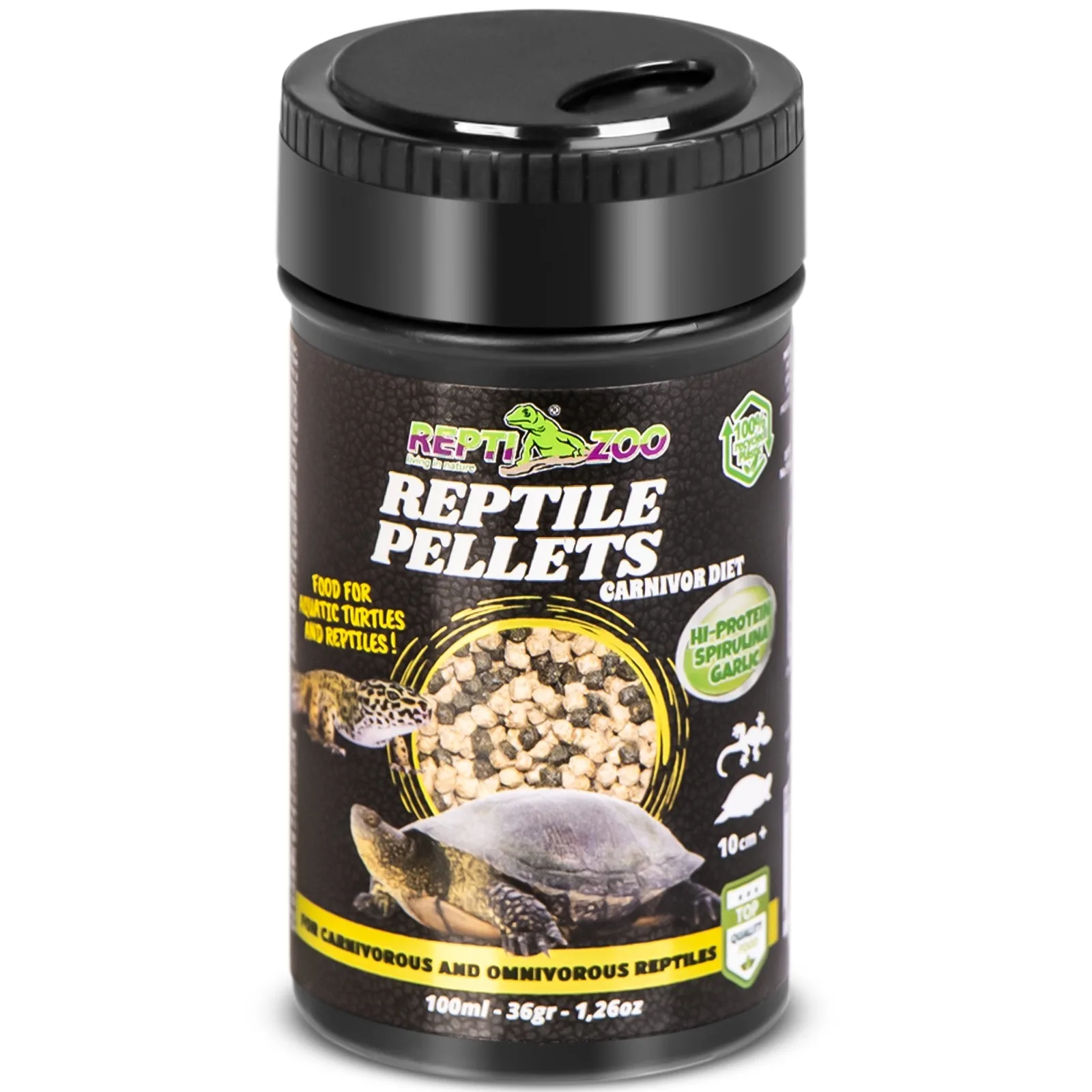 Reptile Pellets 100ml - pokarm i witaminy dla gadów mięsożernych