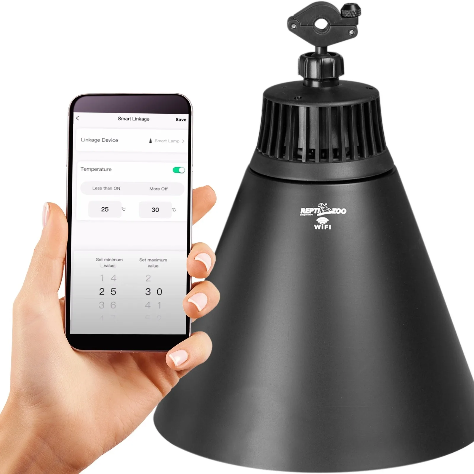 Smart Wi-Fi Deep Lamp L - lampa na żarówki grzewcze i UVB Wi-Fi