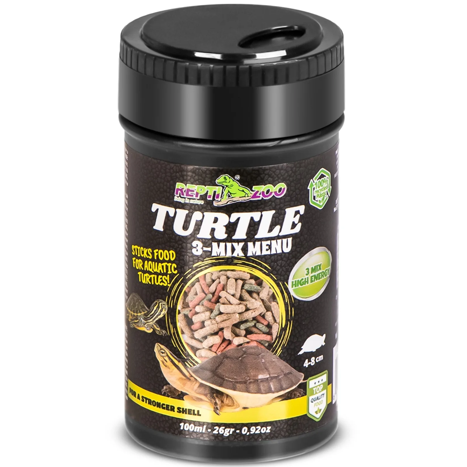Turtle 3-Mix Menu 100ml - pokarm z czosnkiem dla żółwi wodnolądowych