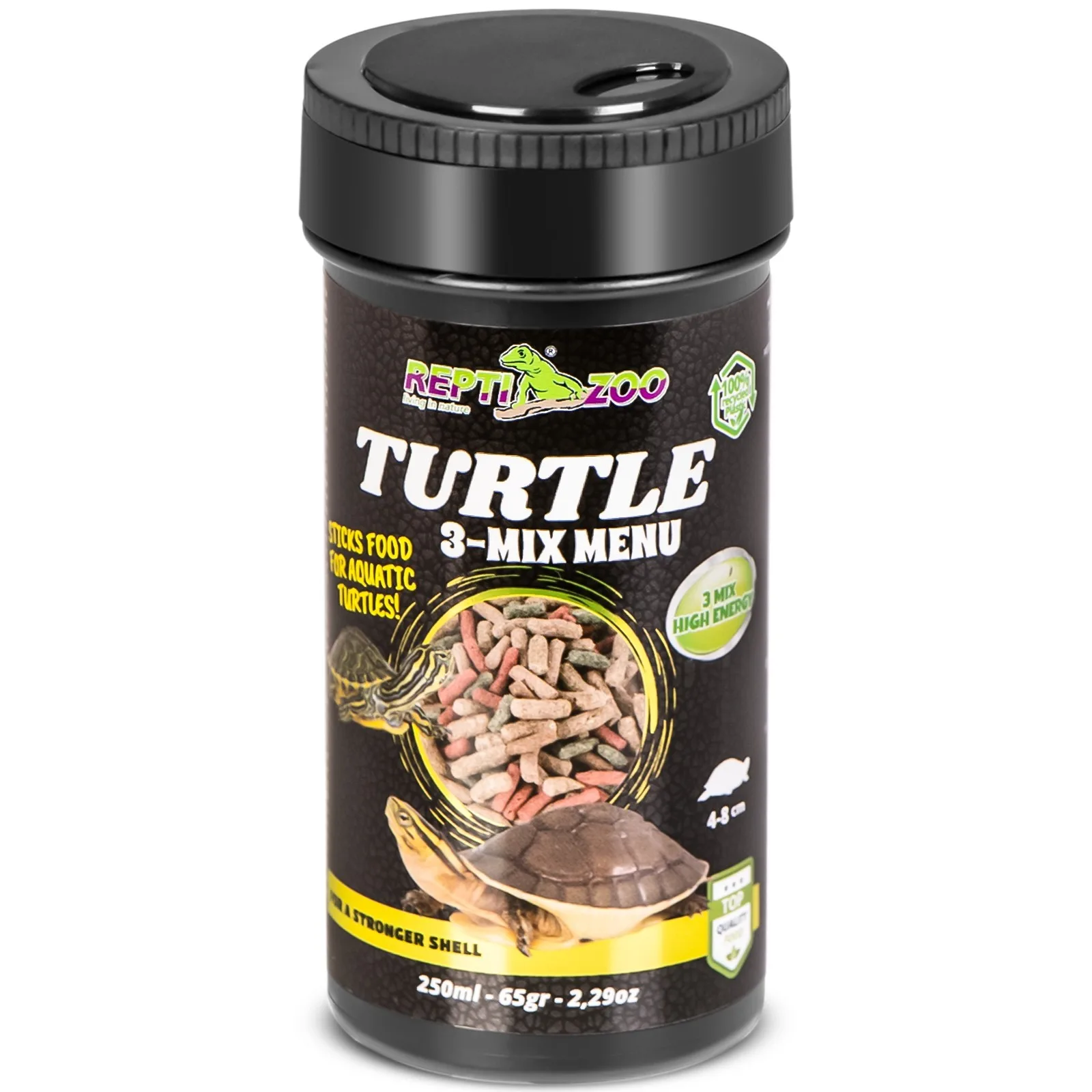 Turtle 3-Mix Menu 250ml - pokarm z czosnkiem dla żółwi wodnolądowych