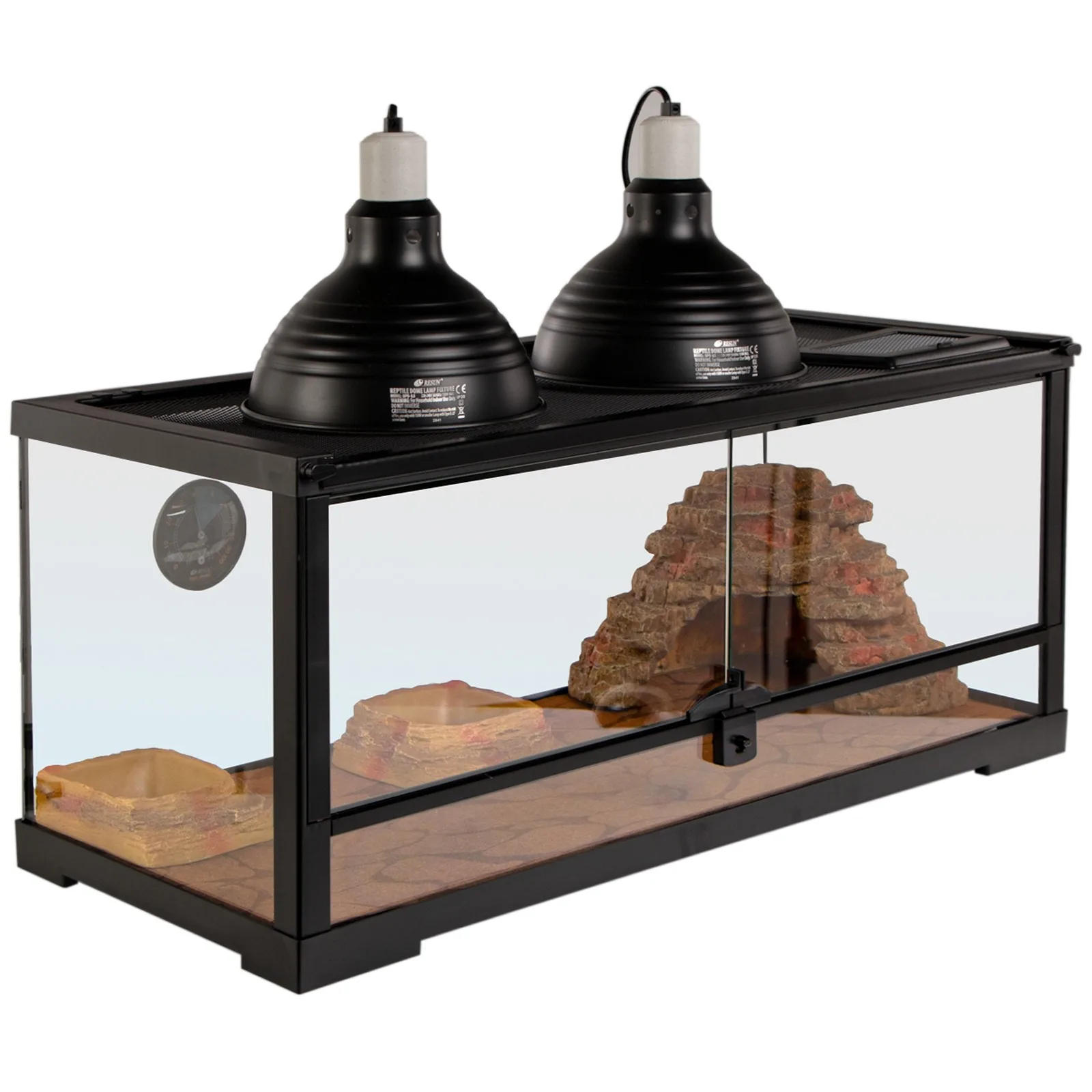 ReptiSet Comfort DUO - zestaw terrarystyczny 75x30x30cm