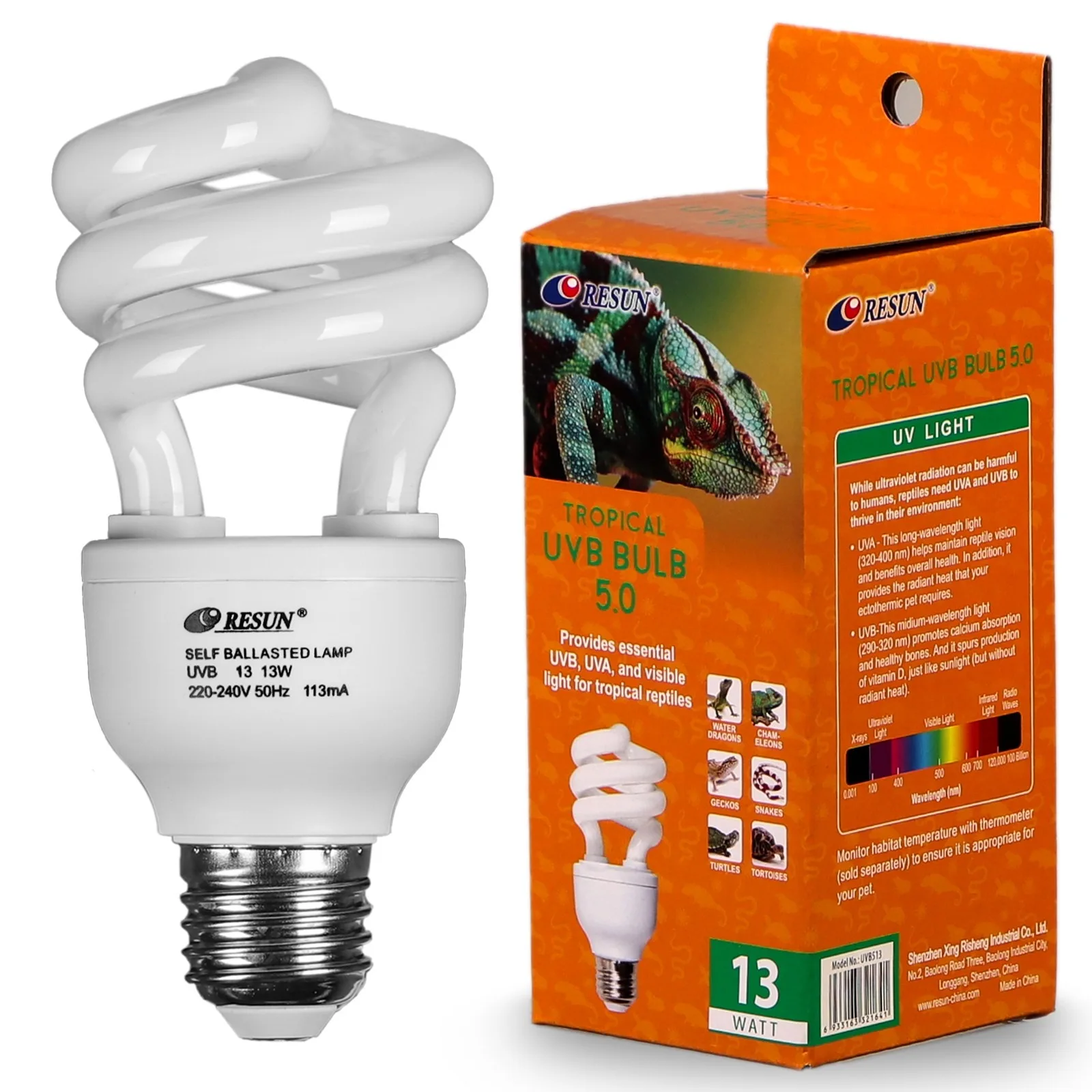 Tropical UVB Bulb 5.0 13W - żarówka UVB