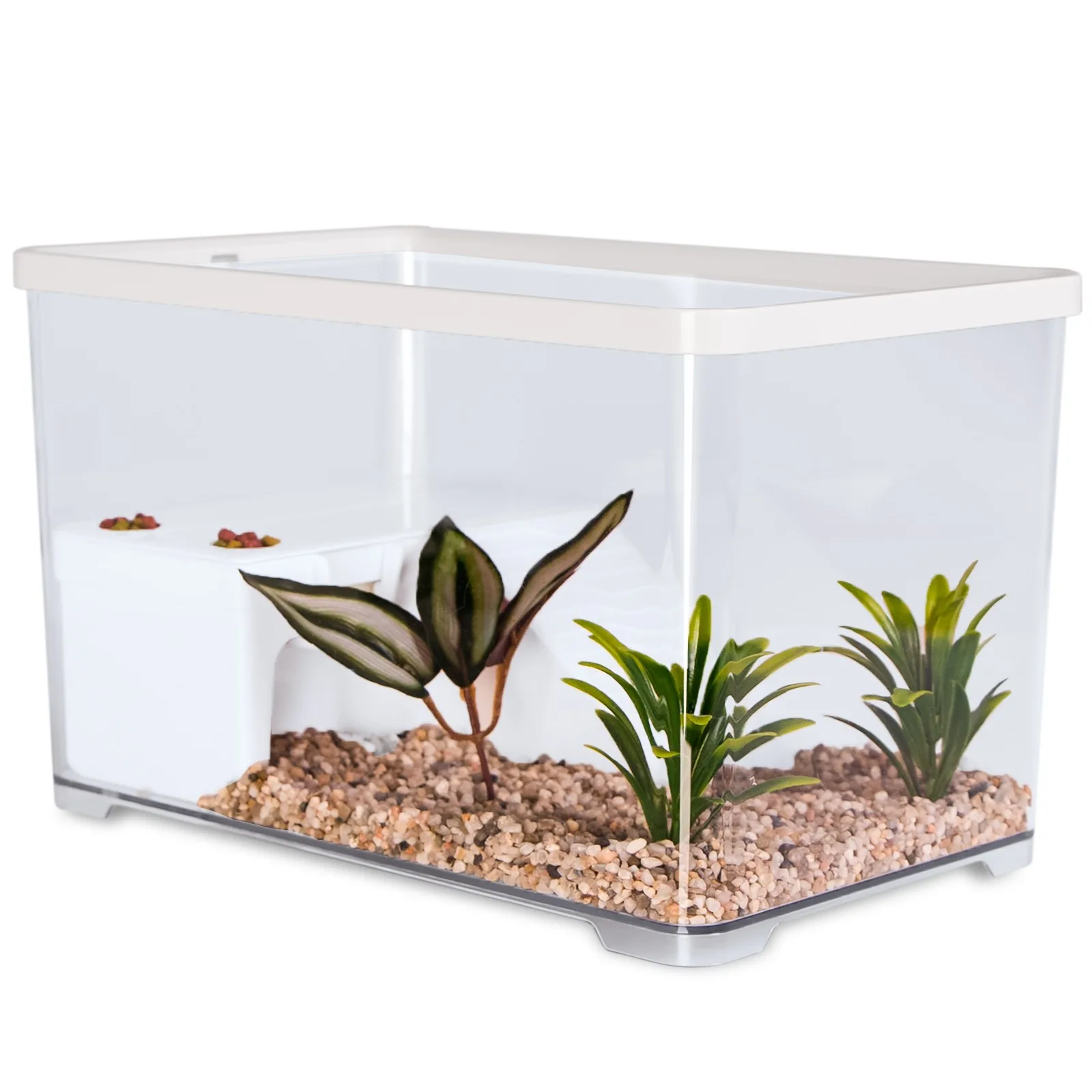 Turtle Water Box M - akwarium dla żółwia z wyspą i filtrem