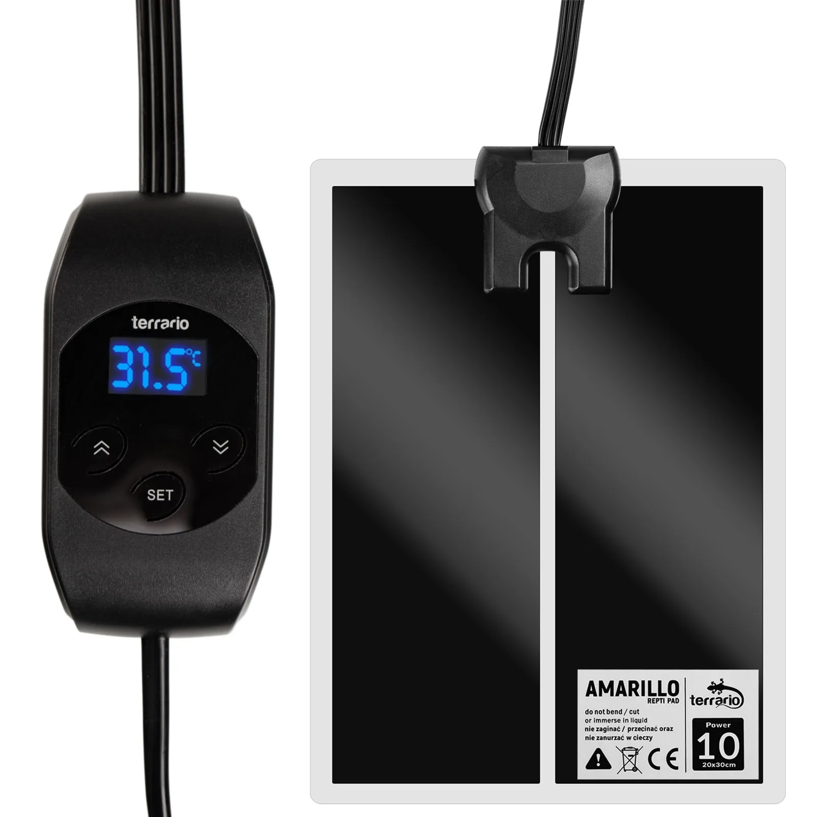 Amarillo 10W - mata grzewcza z termostatem LCD