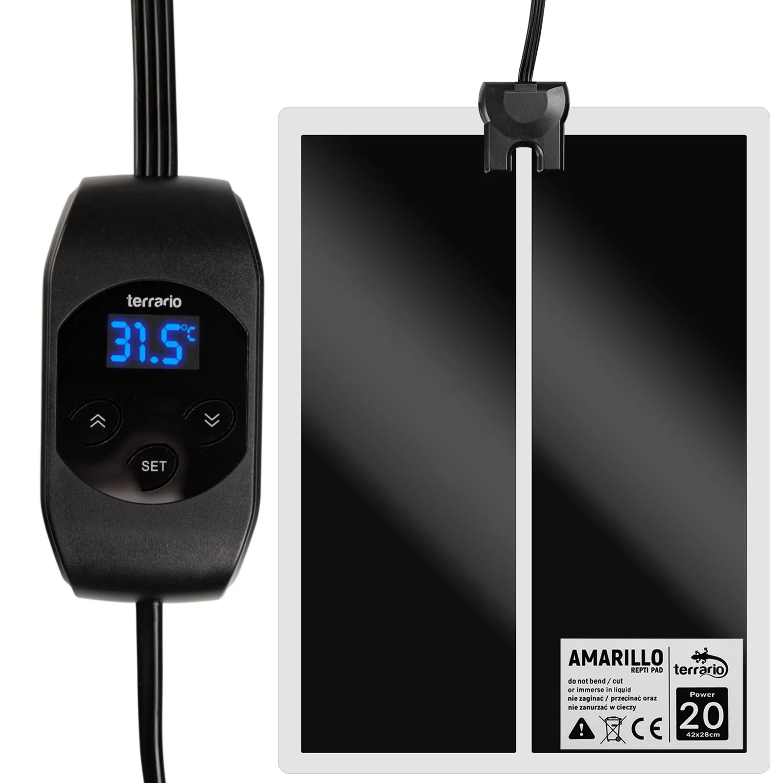 Amarillo 20W - mata grzewcza z termostatem LCD