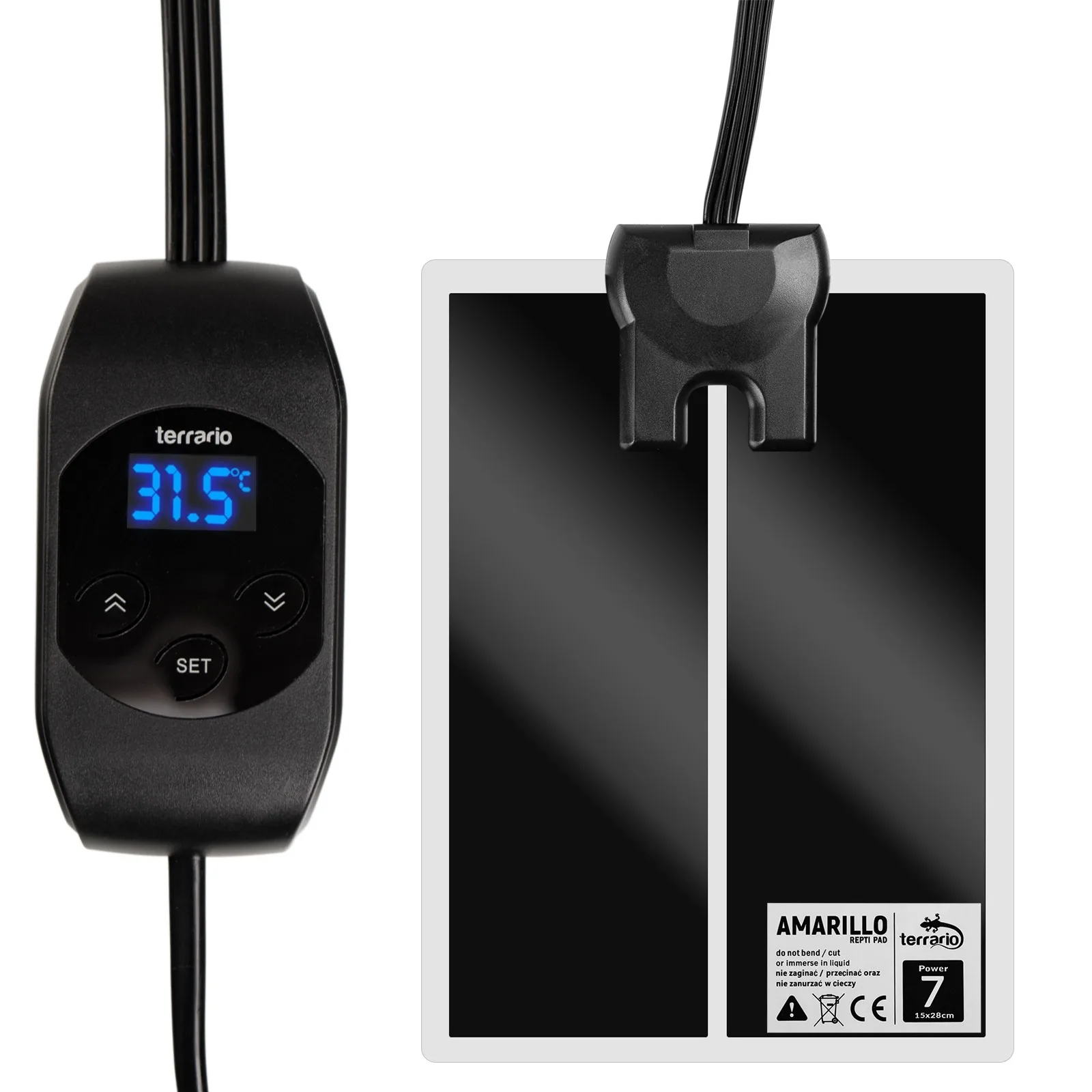 Amarillo 7W - mata grzewcza z termostatem LCD