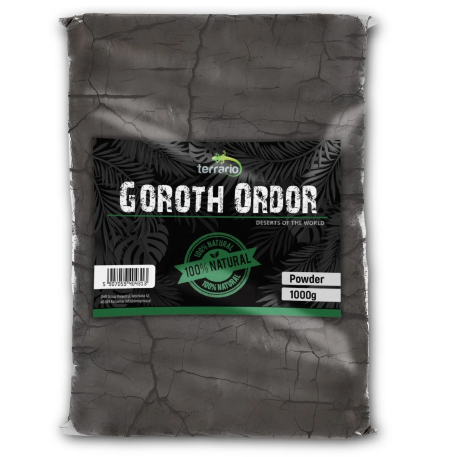 Goroth Ordor 1kg - czarna glina do terrarium pustynnego