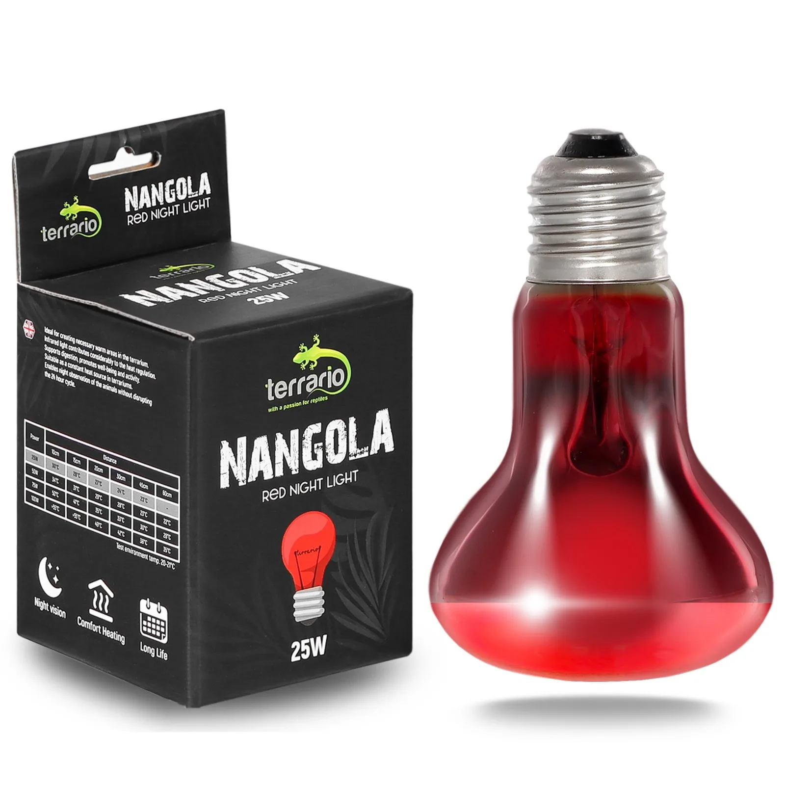 Nangola Red Night Light - żarówka podczerwona 25W