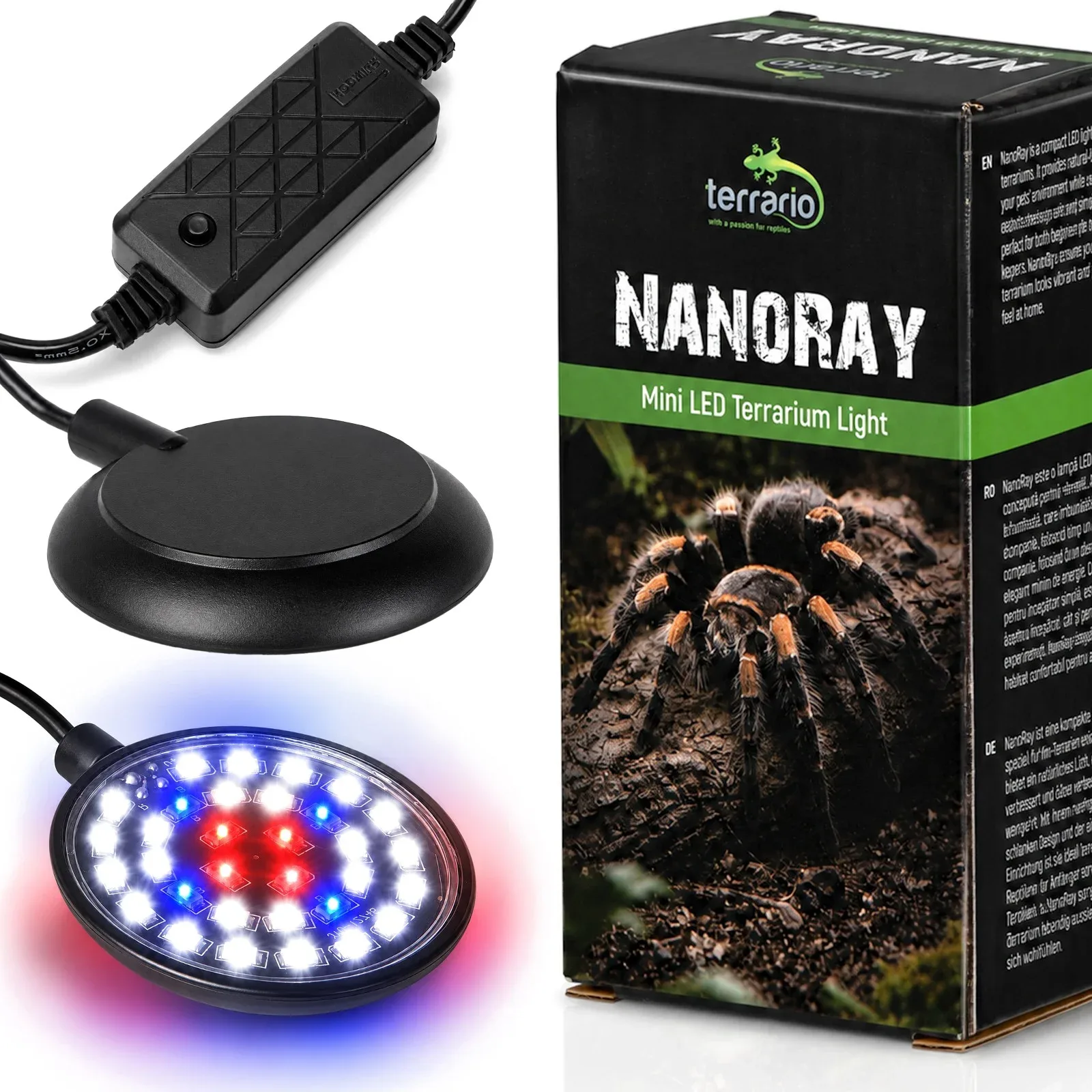 Nanoray Mini LED 6W - oświetlenie do terrarium 3w1