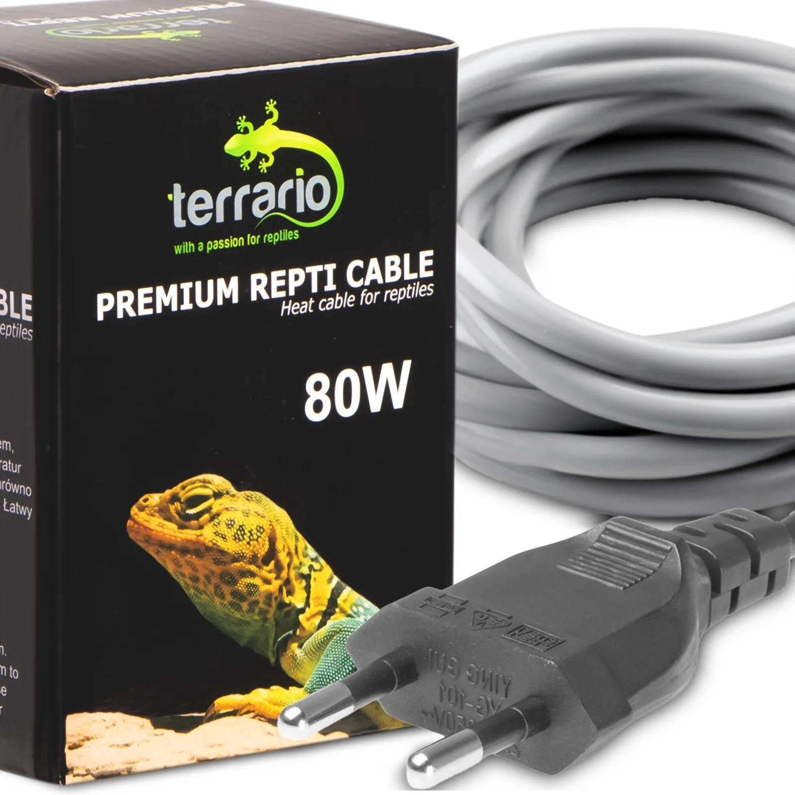 Terrario Premium Repti Cable 80W - wodoodporny kabel grzewczy do terrarium 10,5m