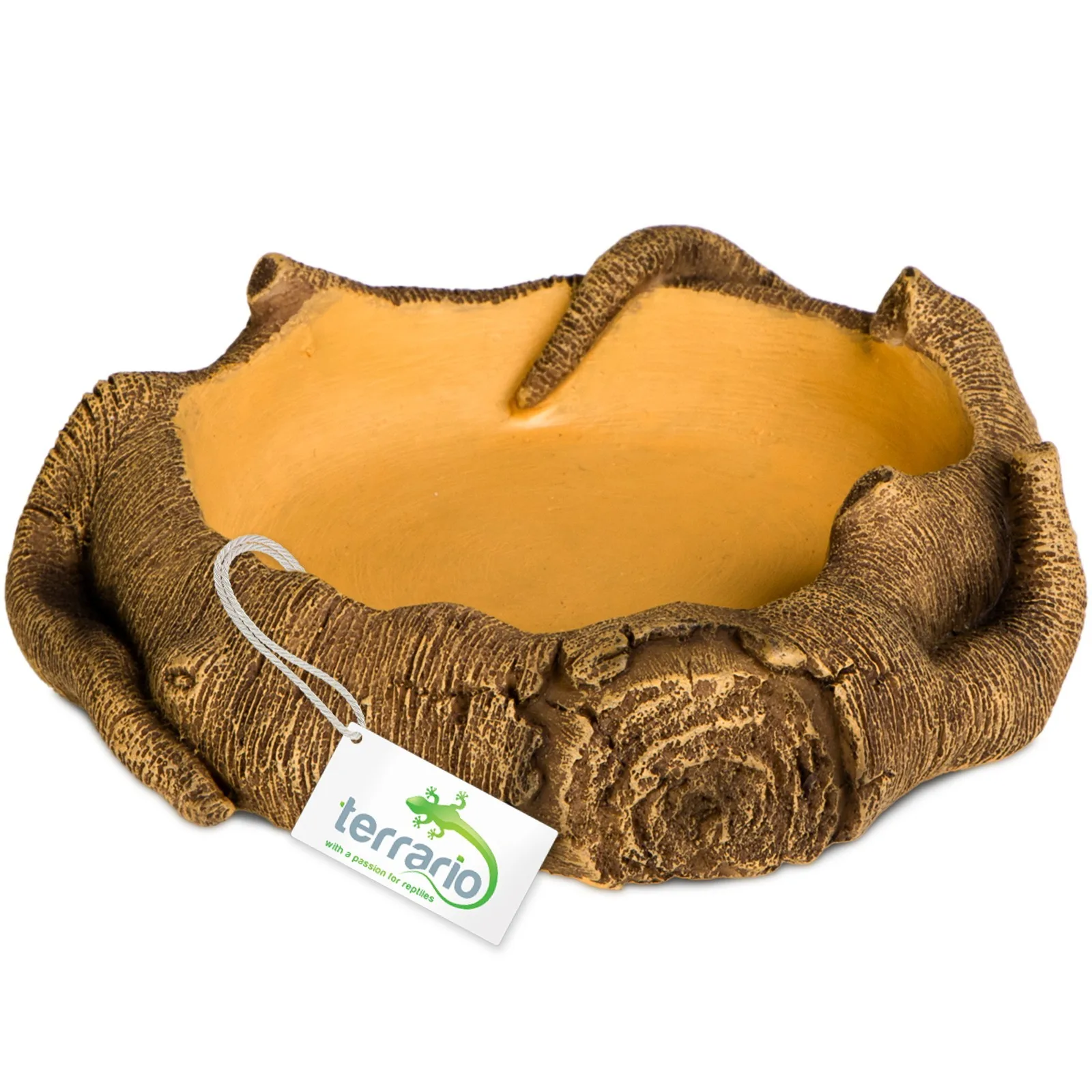 Rustic Wood Bowl – Miska do Terrarium 12x12x3,5 cm